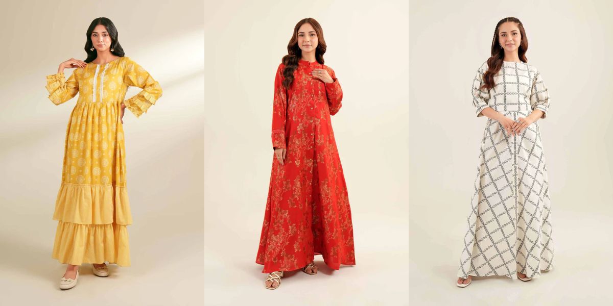 knee length dresses for ladies Ladies Pastel Pink Organza Maxi Dress Online in Dubai UAE – SALWAR MAHAL main image 0