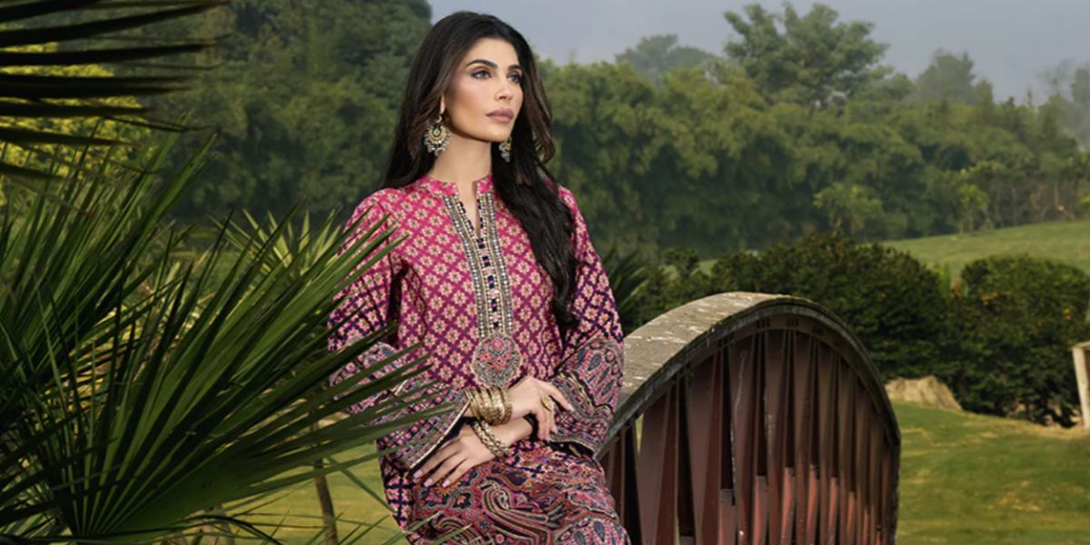chinese dress ladies Flossie Dahlia Pakistani Luxury Chiffon Dress