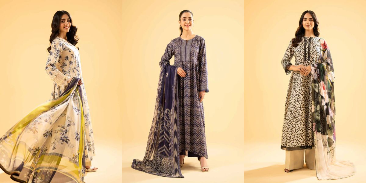 Unstitched printed suits for ladies in UAE