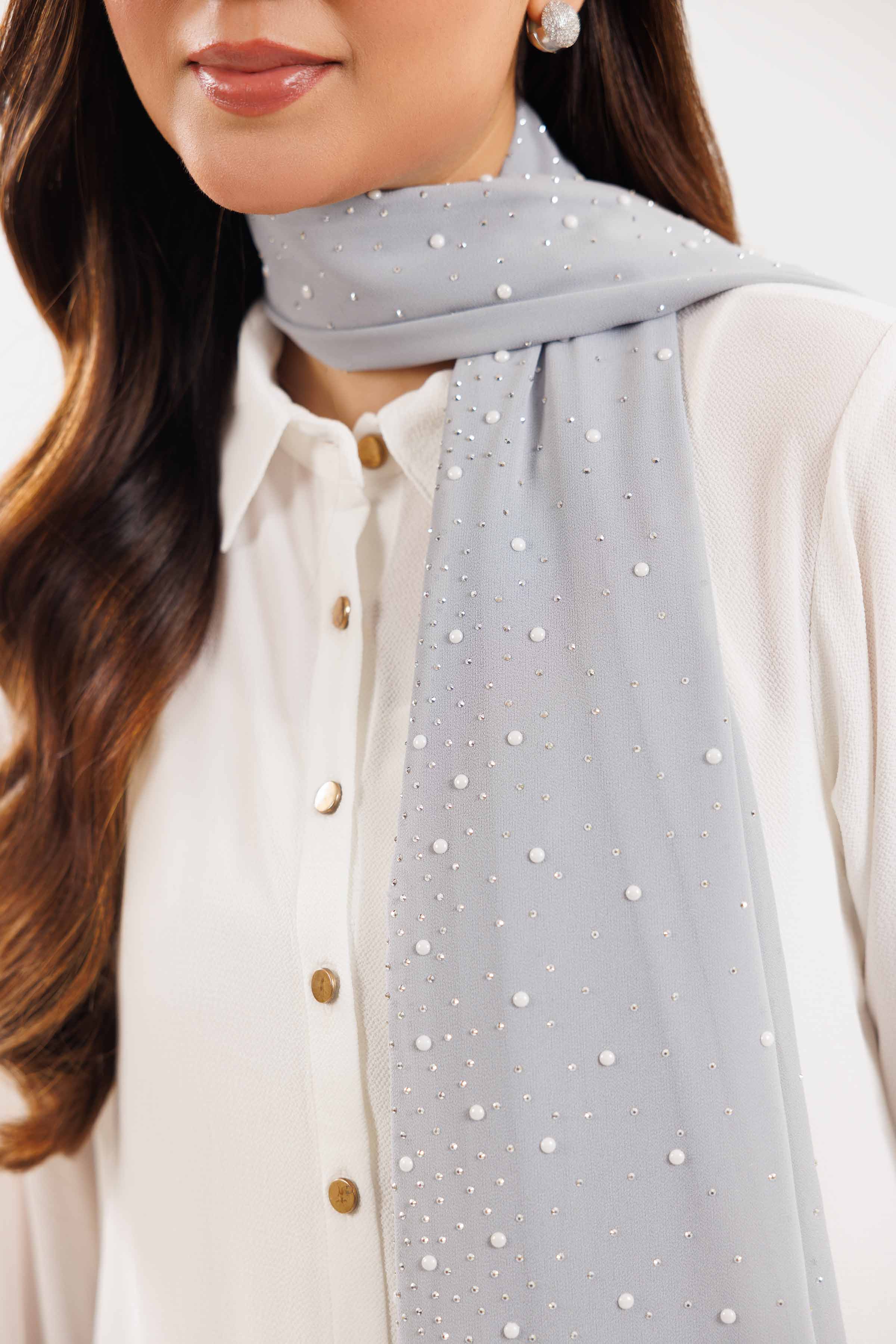 Off White Women Scarf - 439512107