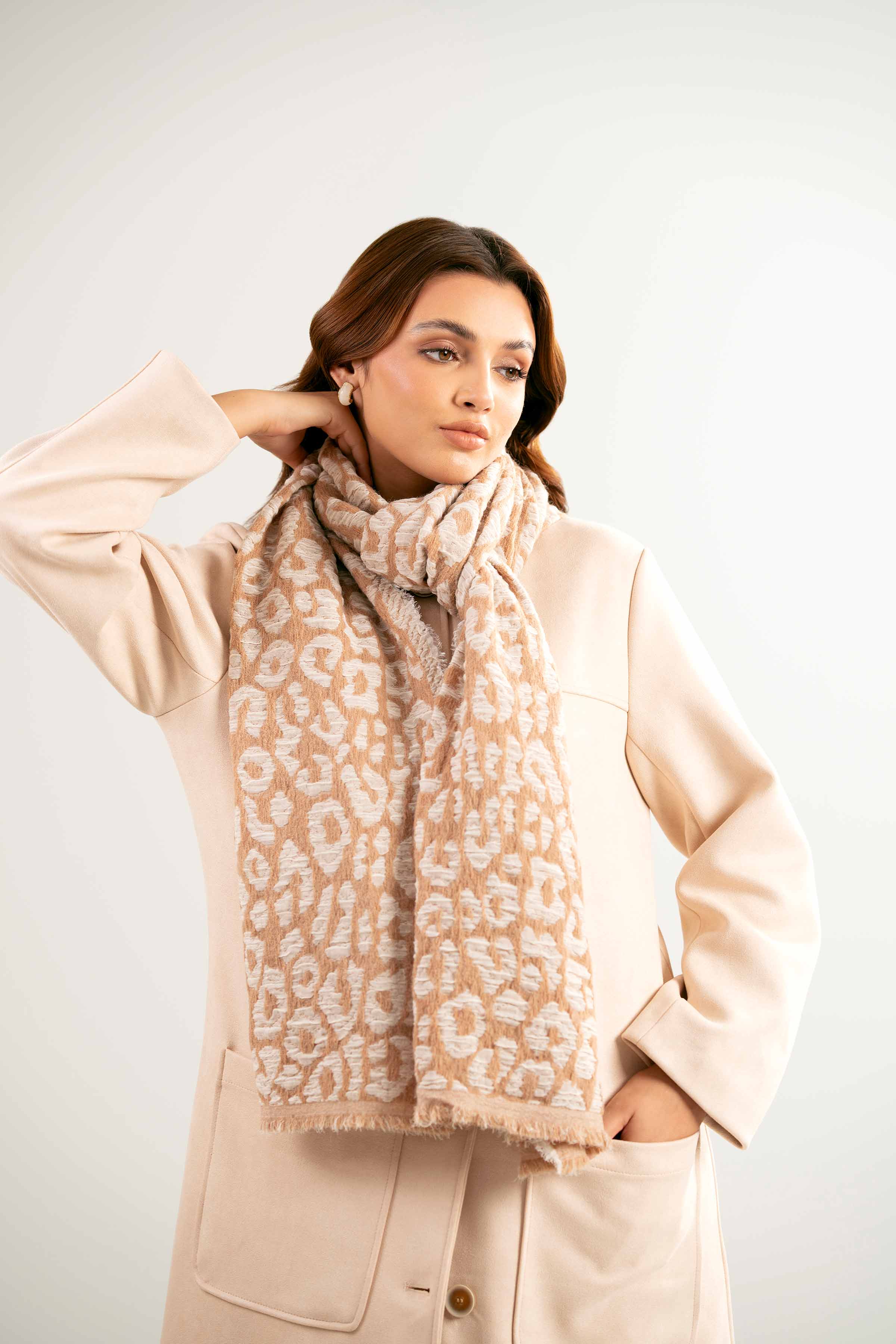 Camel Women Shawl-440092129