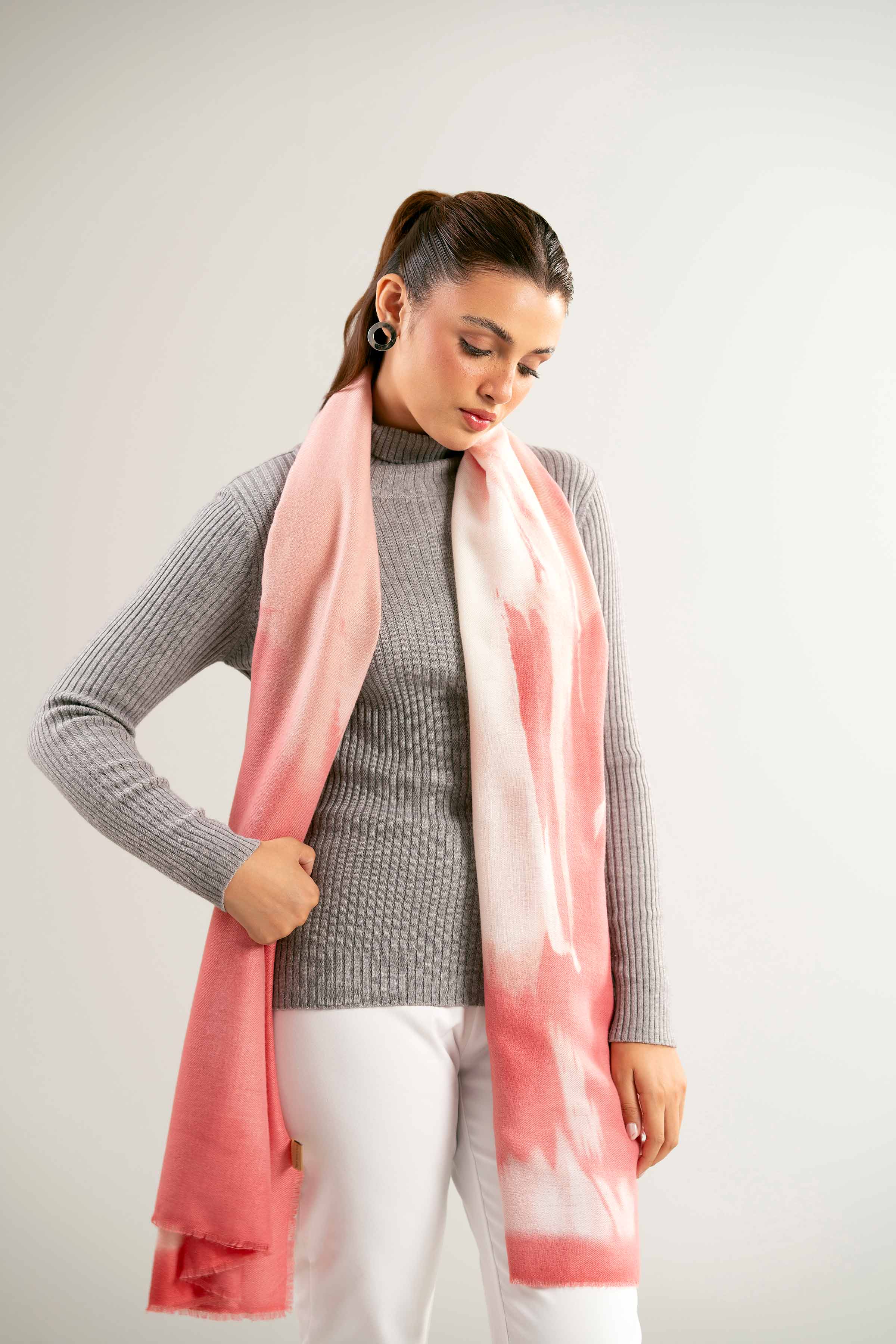 Peach Women Shawl-440292124