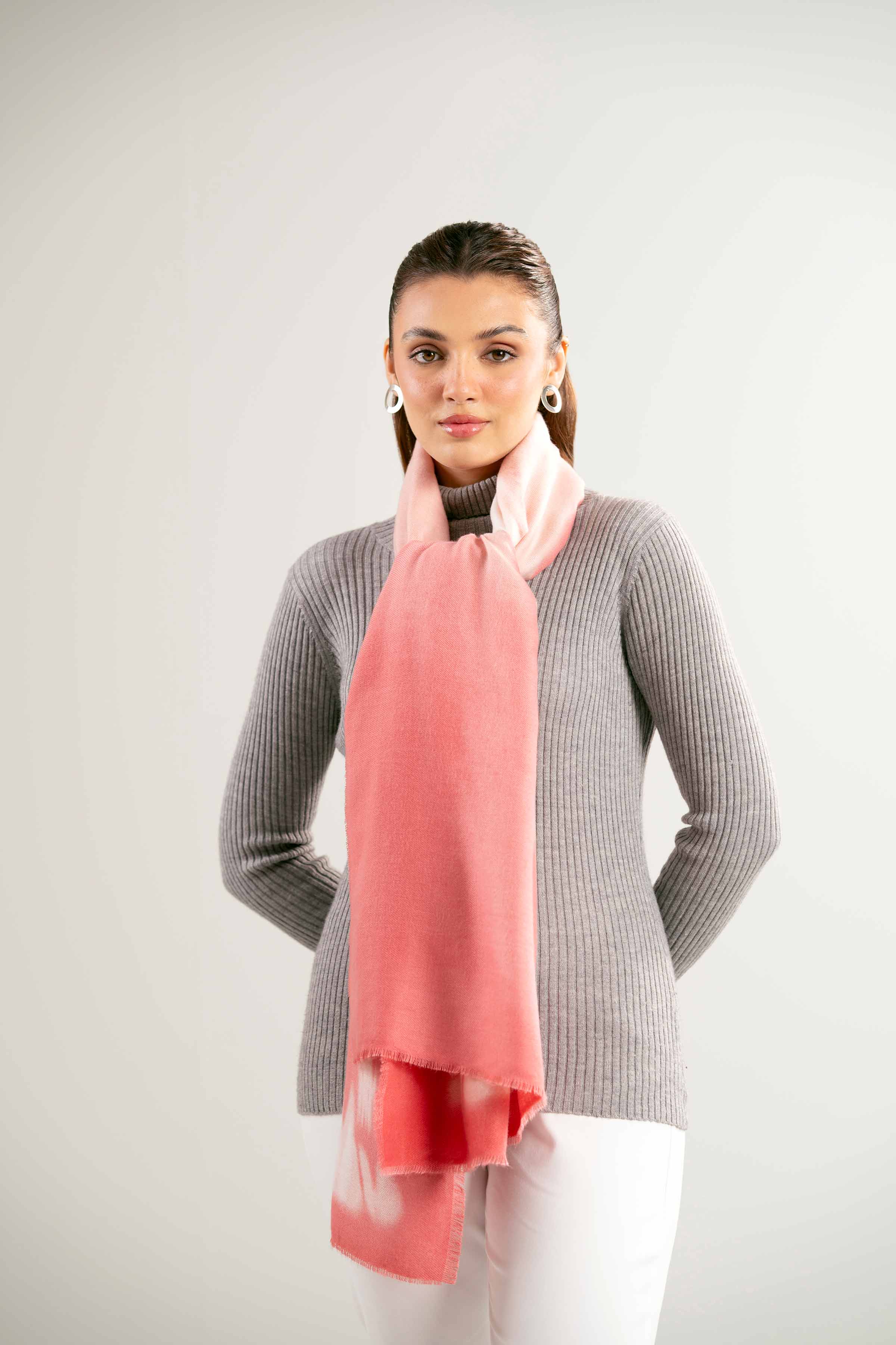 Peach Women Shawl-440292124