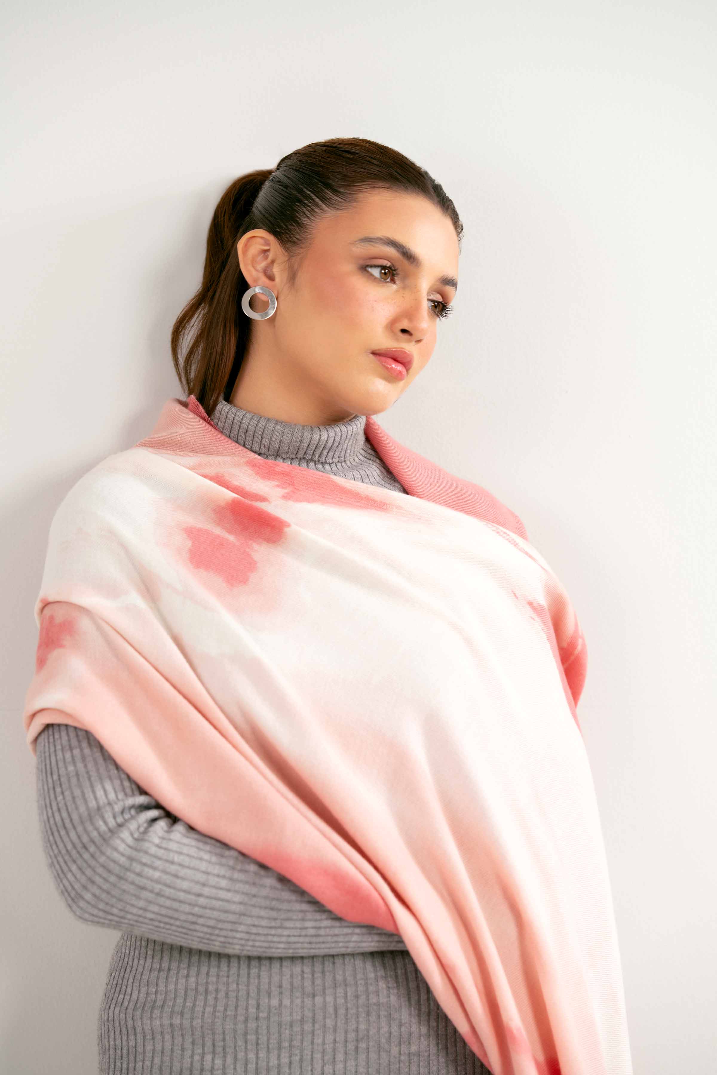 Peach Women Shawl-440292124