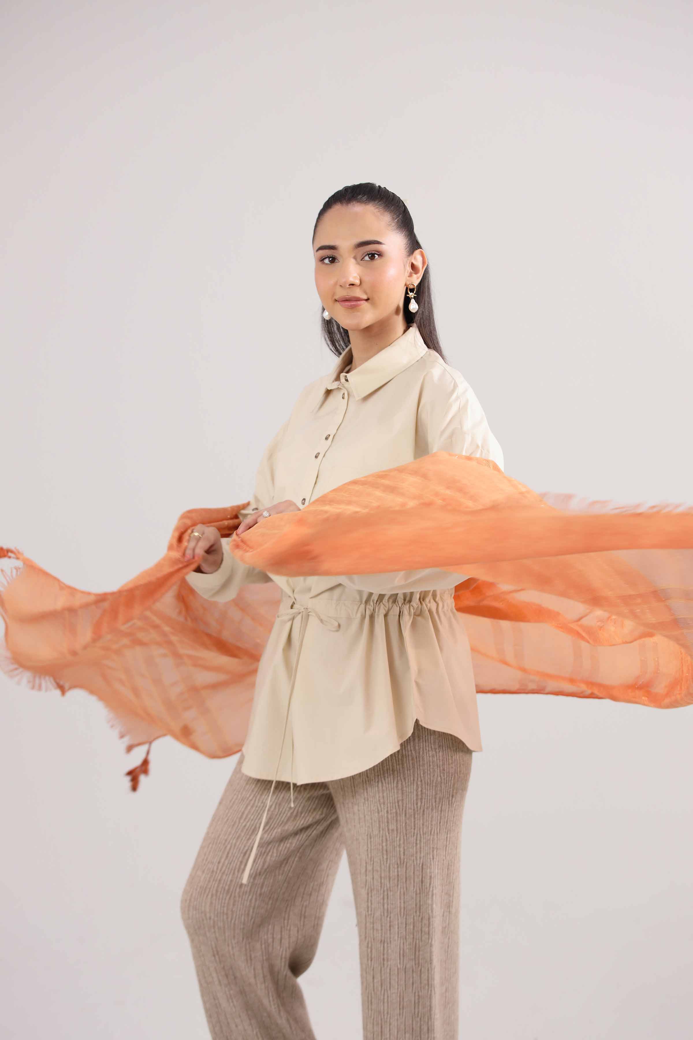 Orange Women Shawl - 439542106