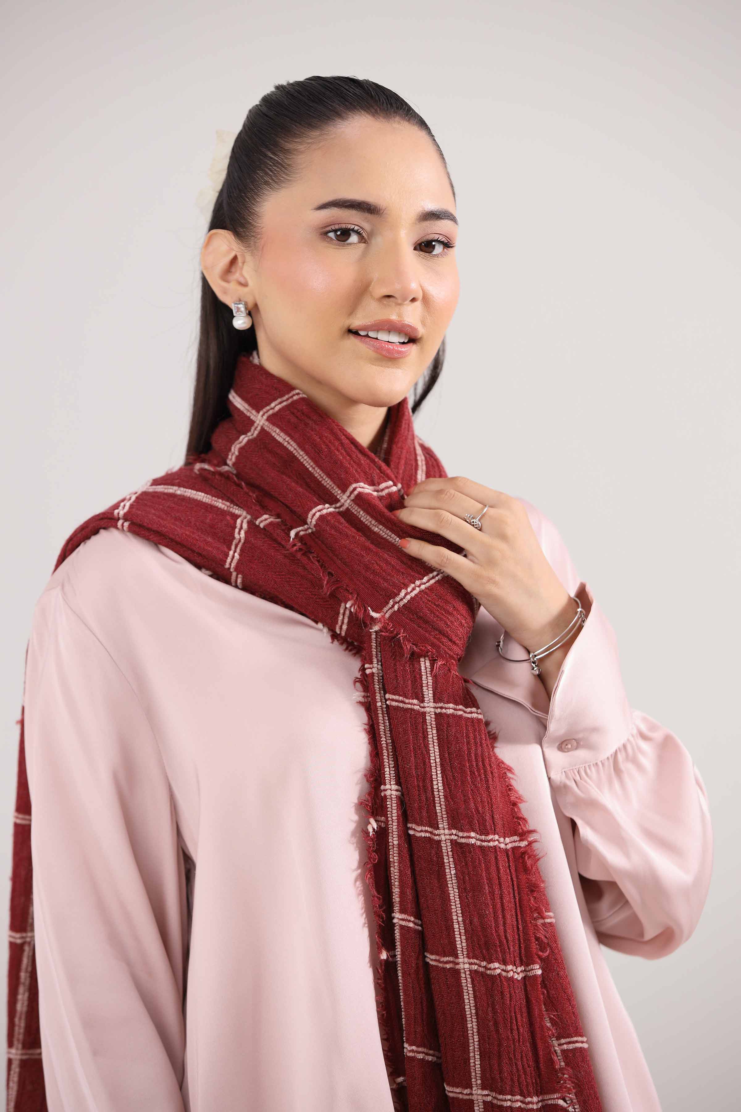 Red Women Shawl - 439642101