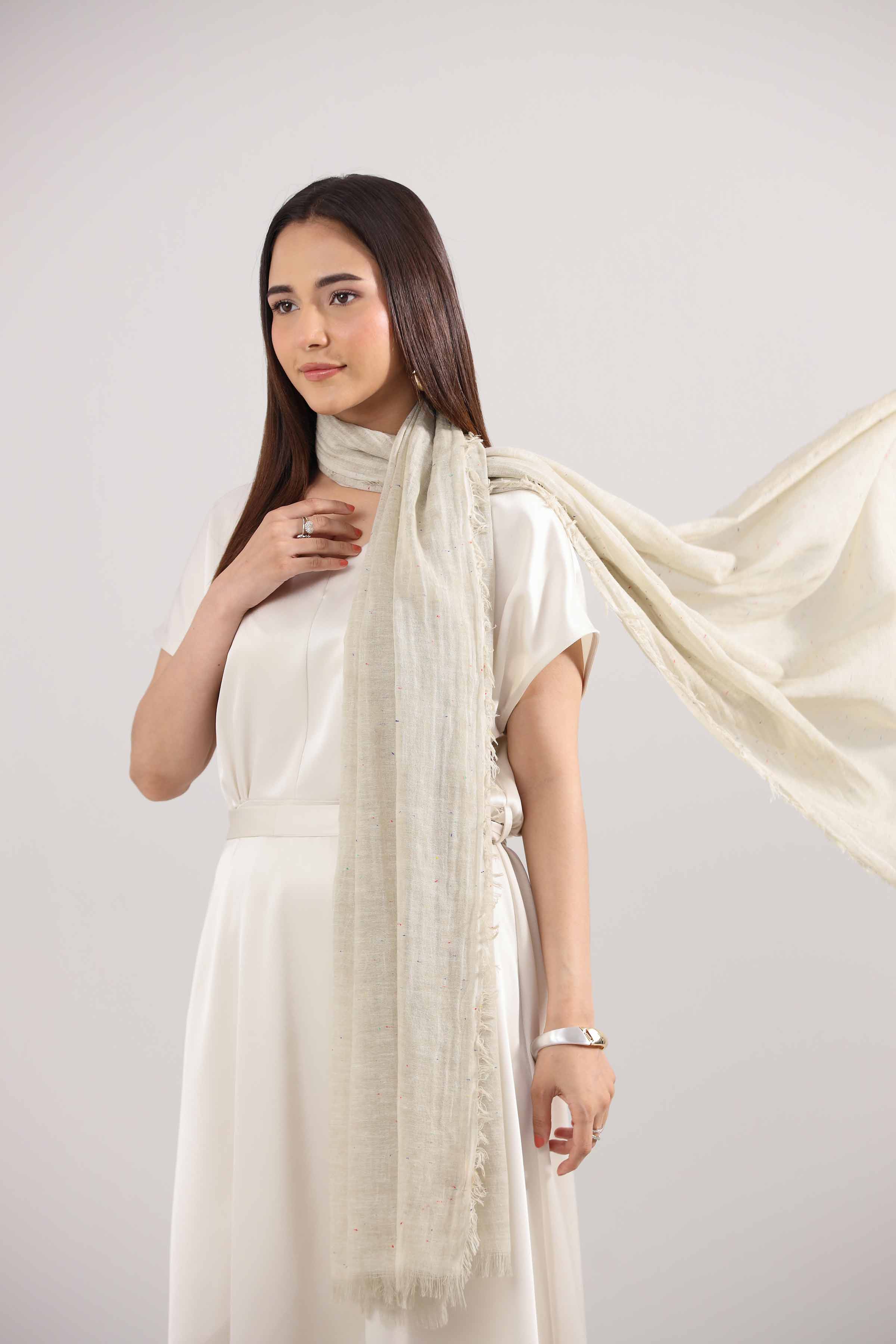 Light yellow Women Shawl - 439902102