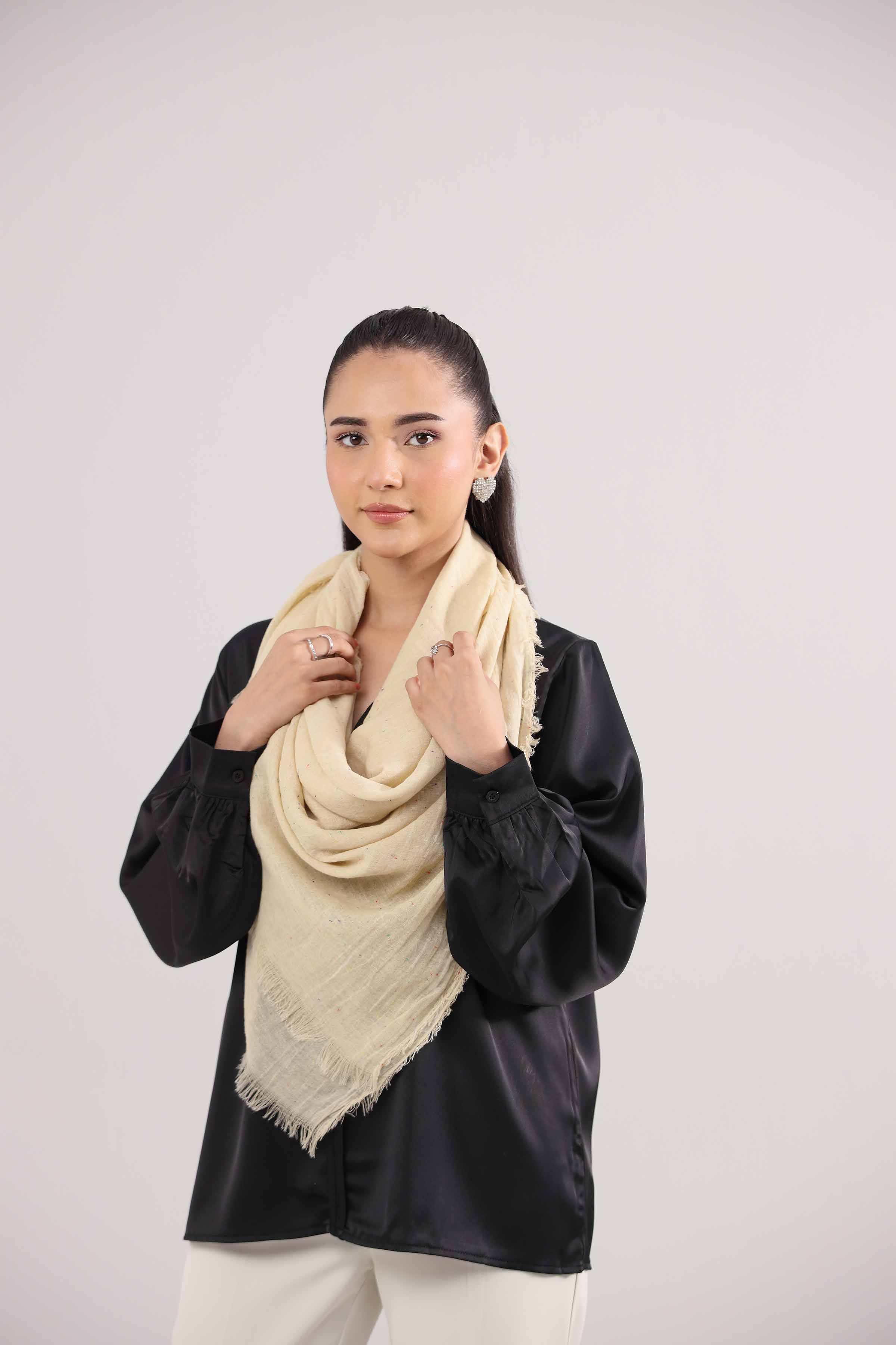 Off white Women Shawl - 439902107