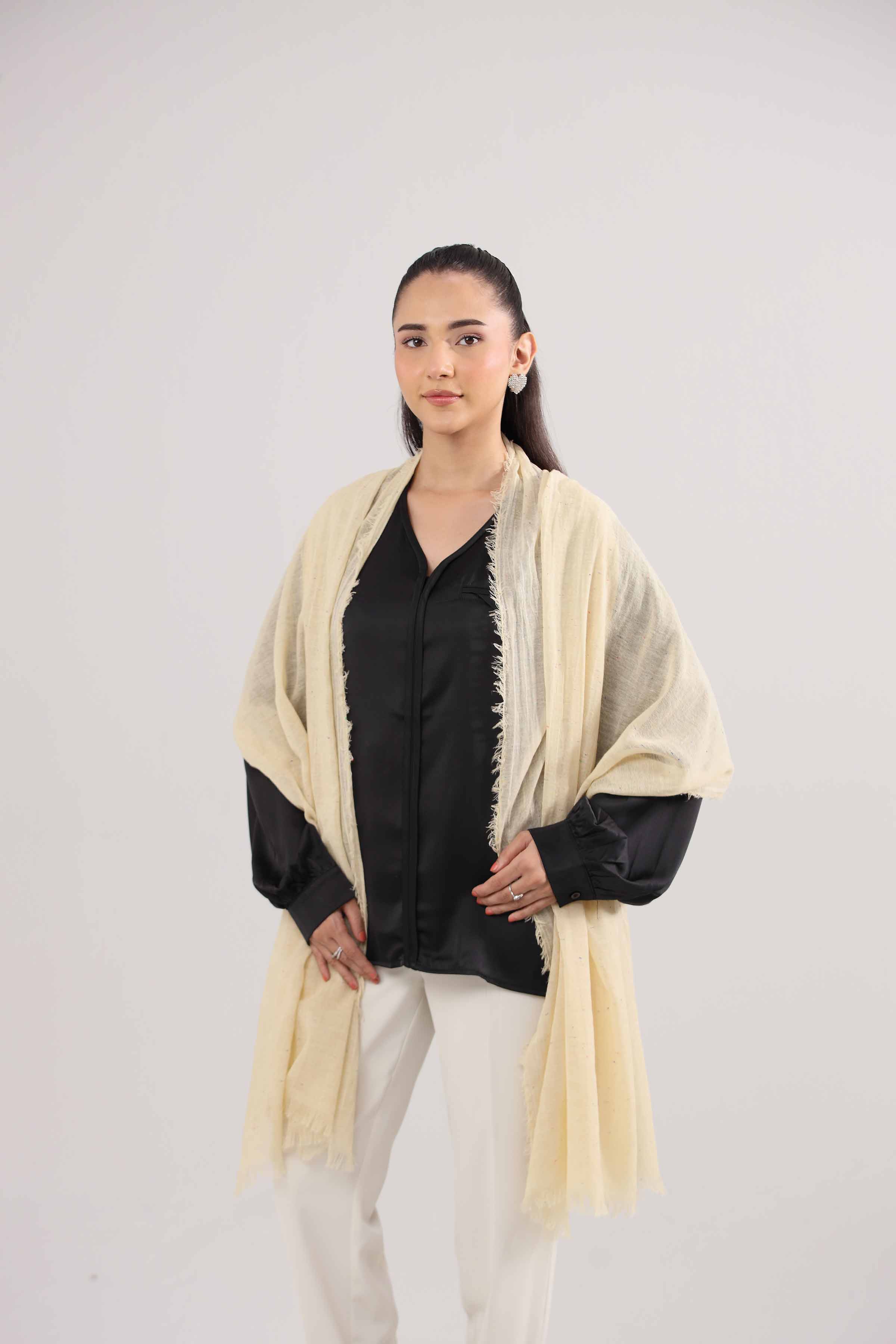 Off white Women Shawl - 439902107