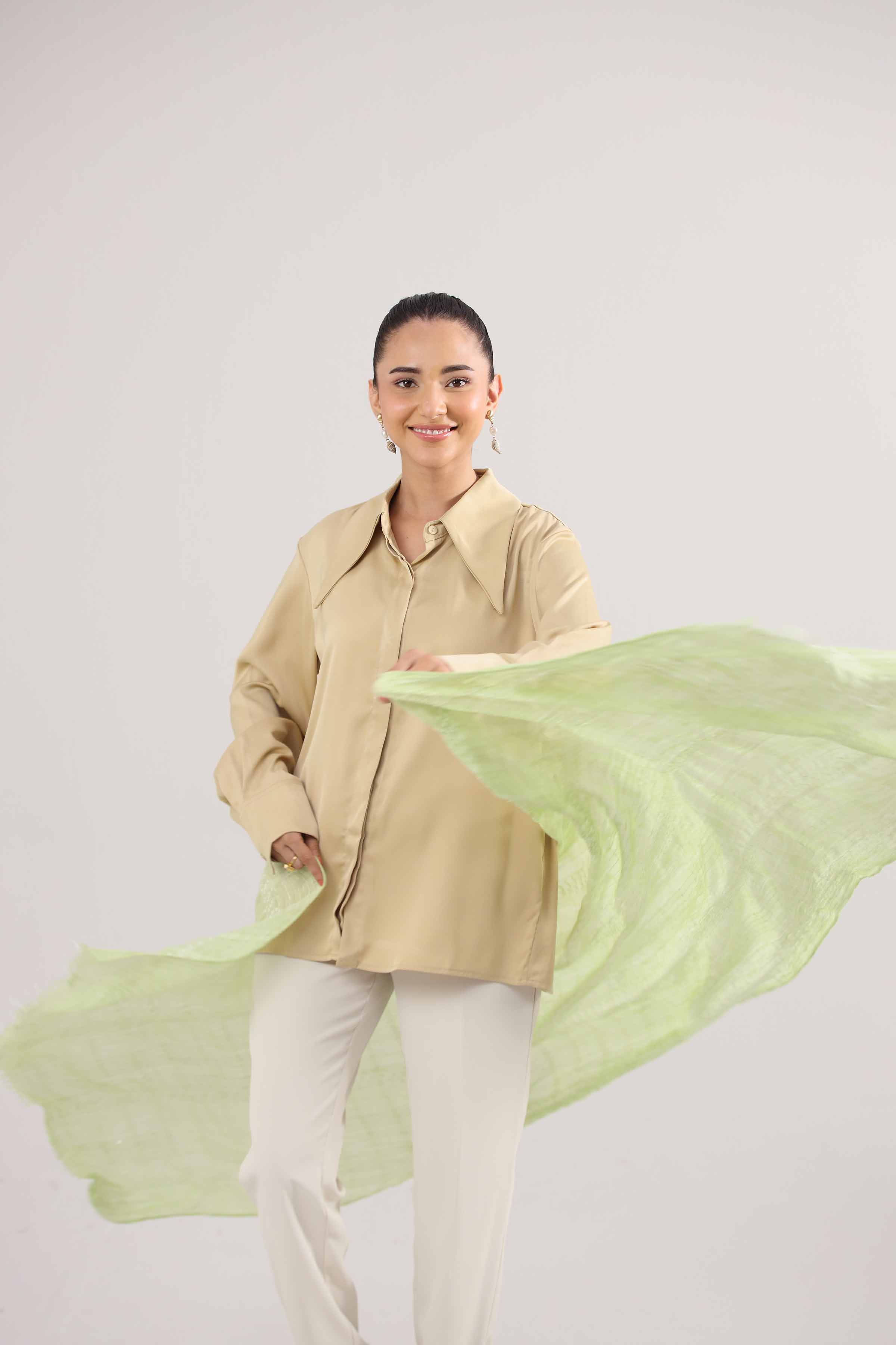 Green Women Shawl - 439922104