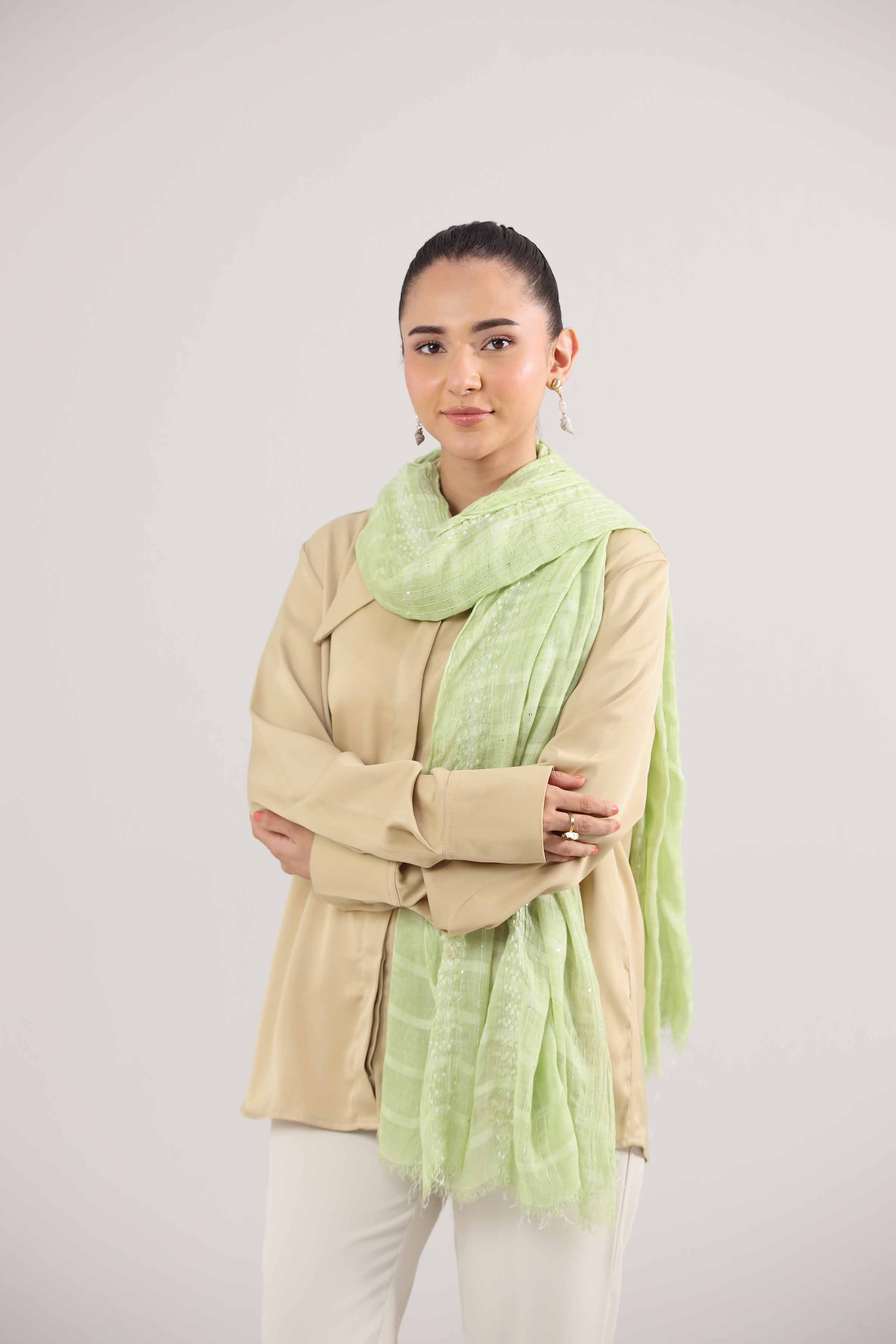 Green Women Shawl - 439922104