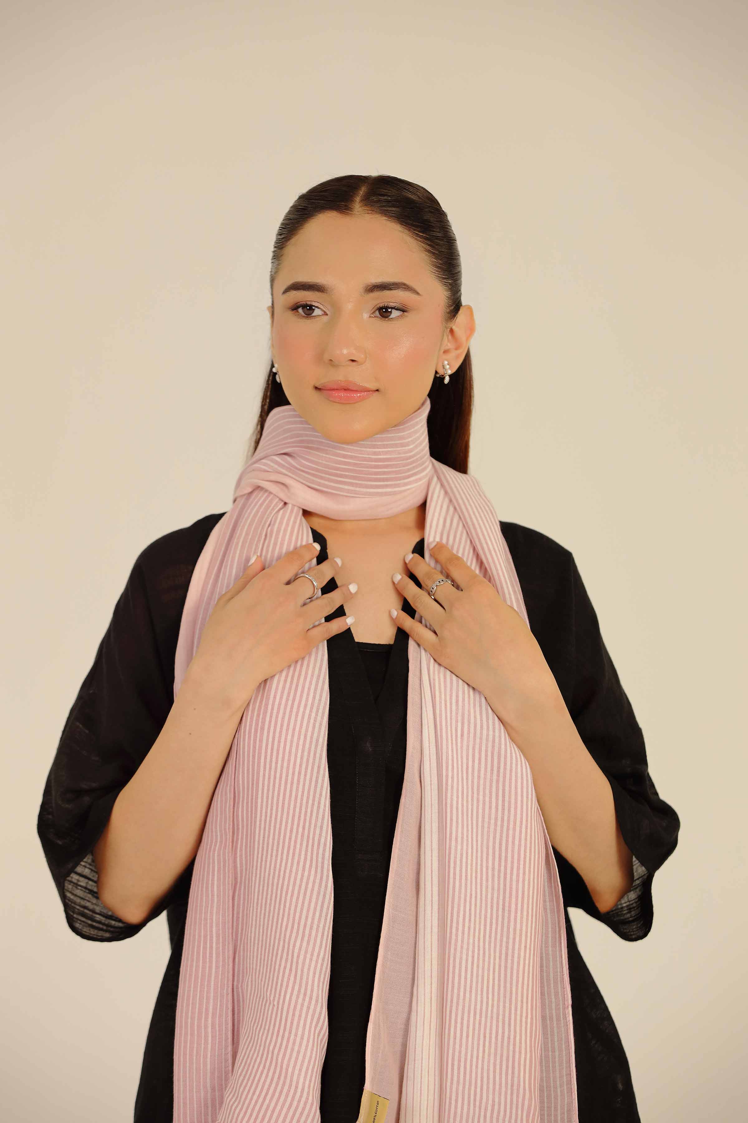 Pink Women Scarf - 442672105