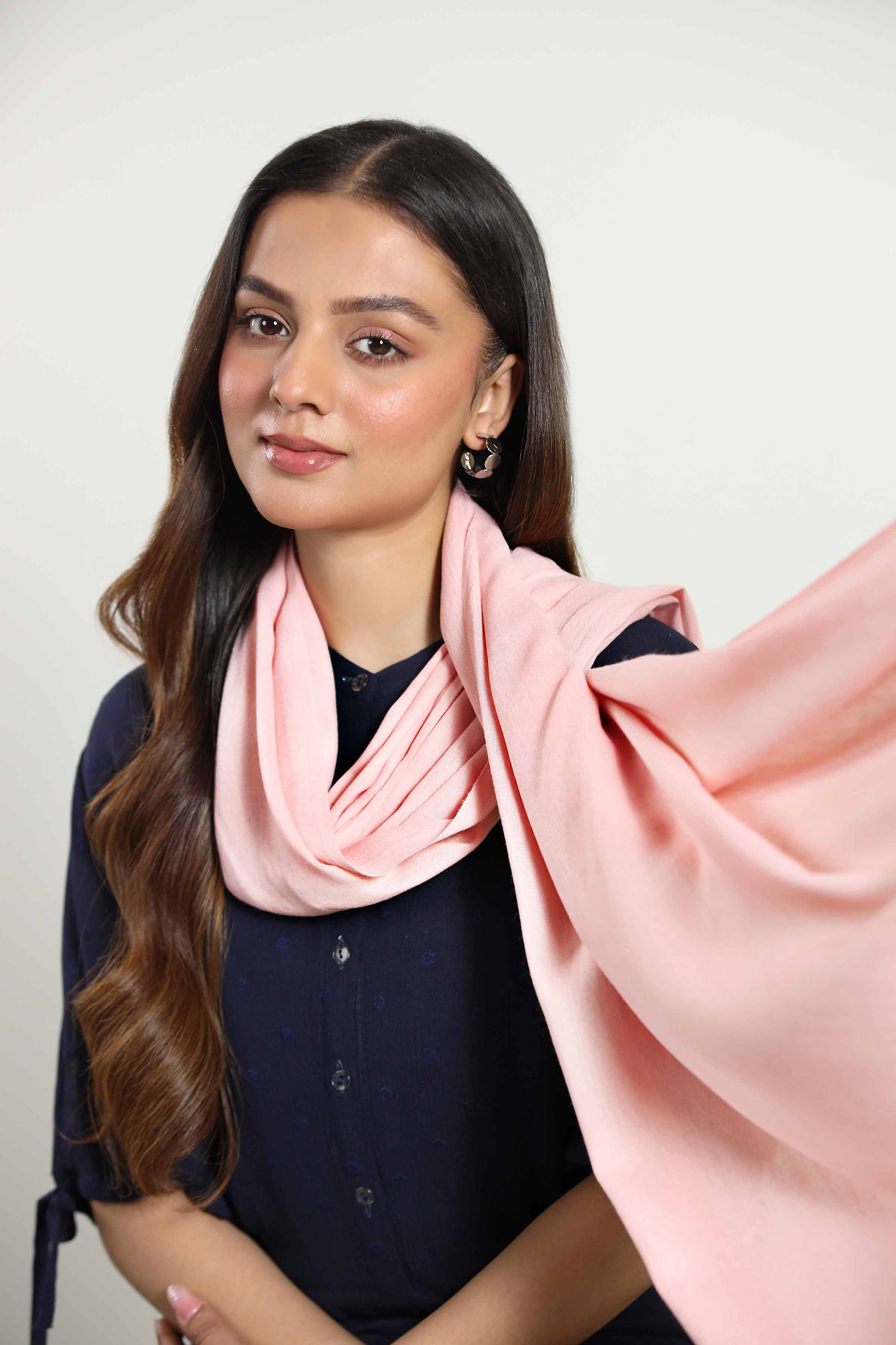 Pink Women Scarf - 442782105