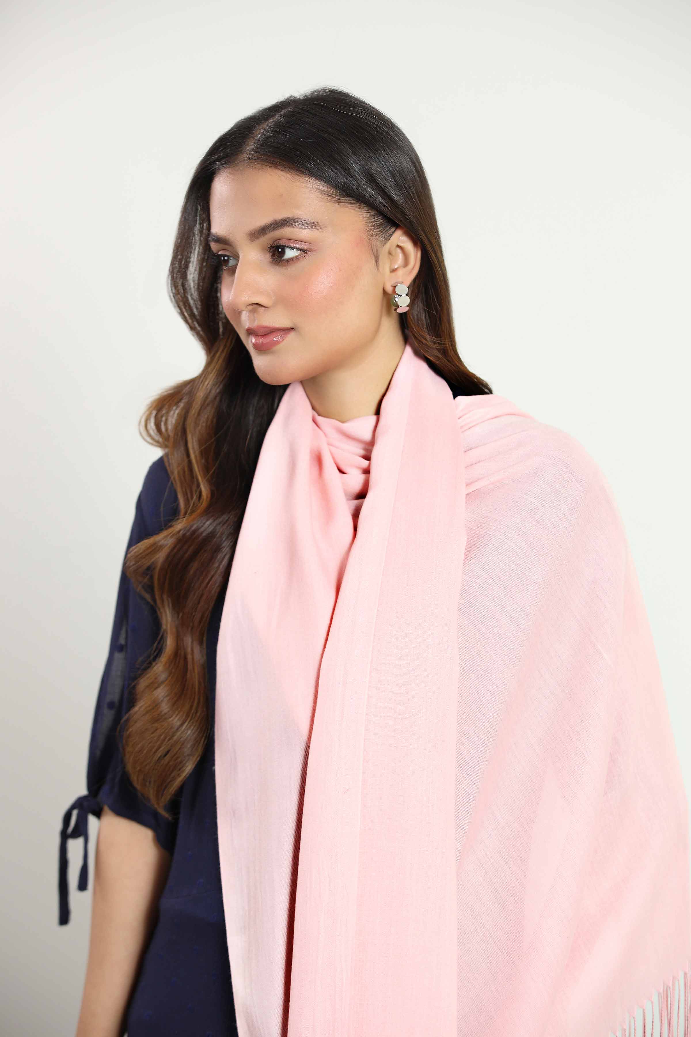 Pink Women Scarf - 442782105