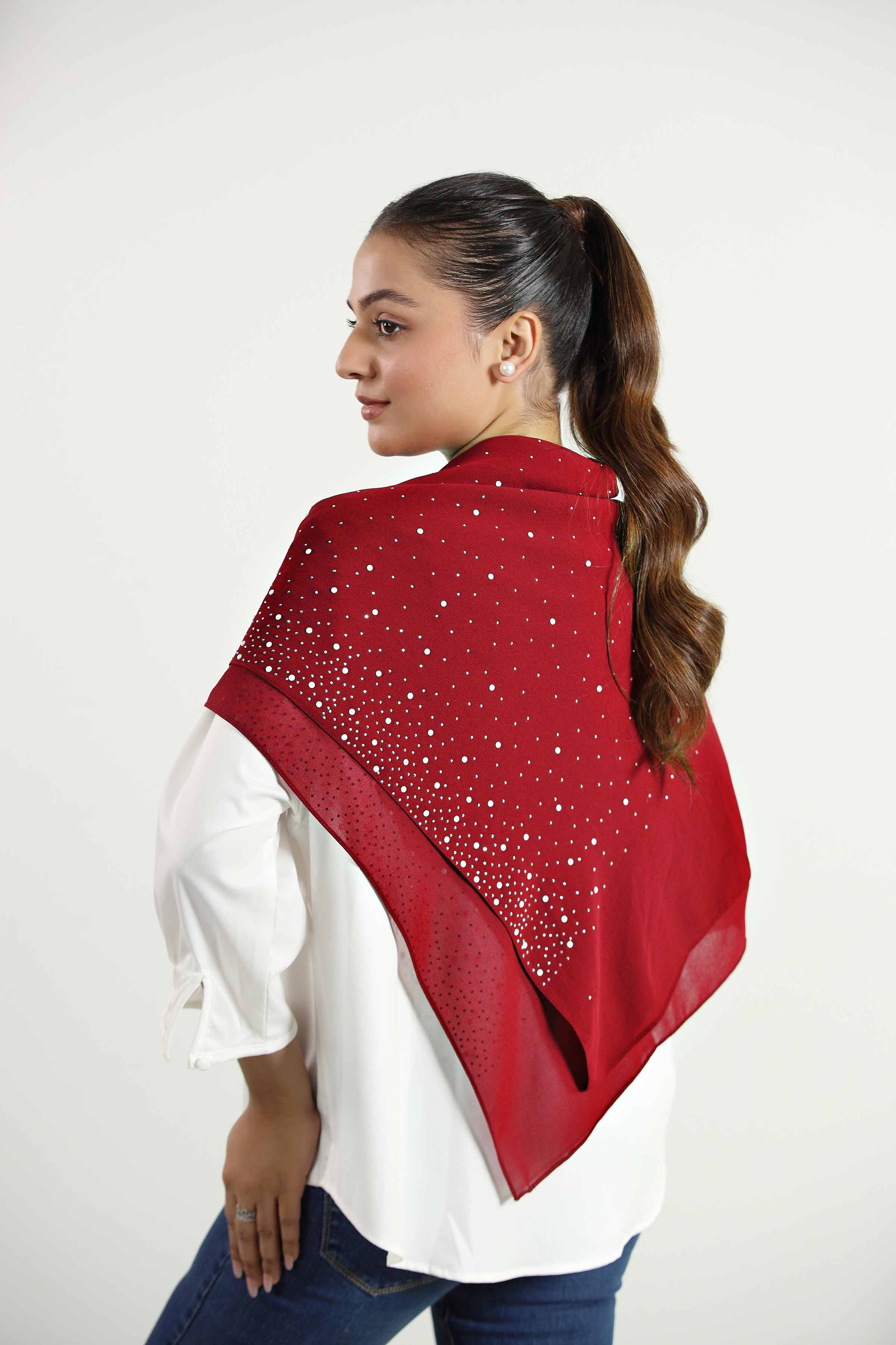 Maroon Women Scarf - 442852122