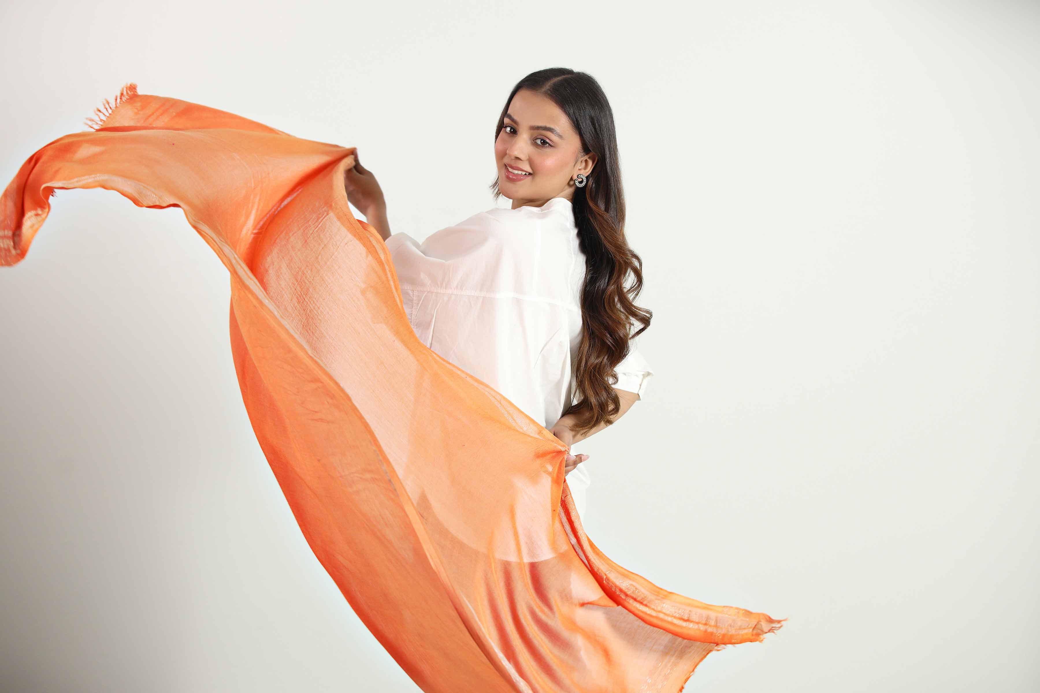 Orange Women Scarf - 442862106