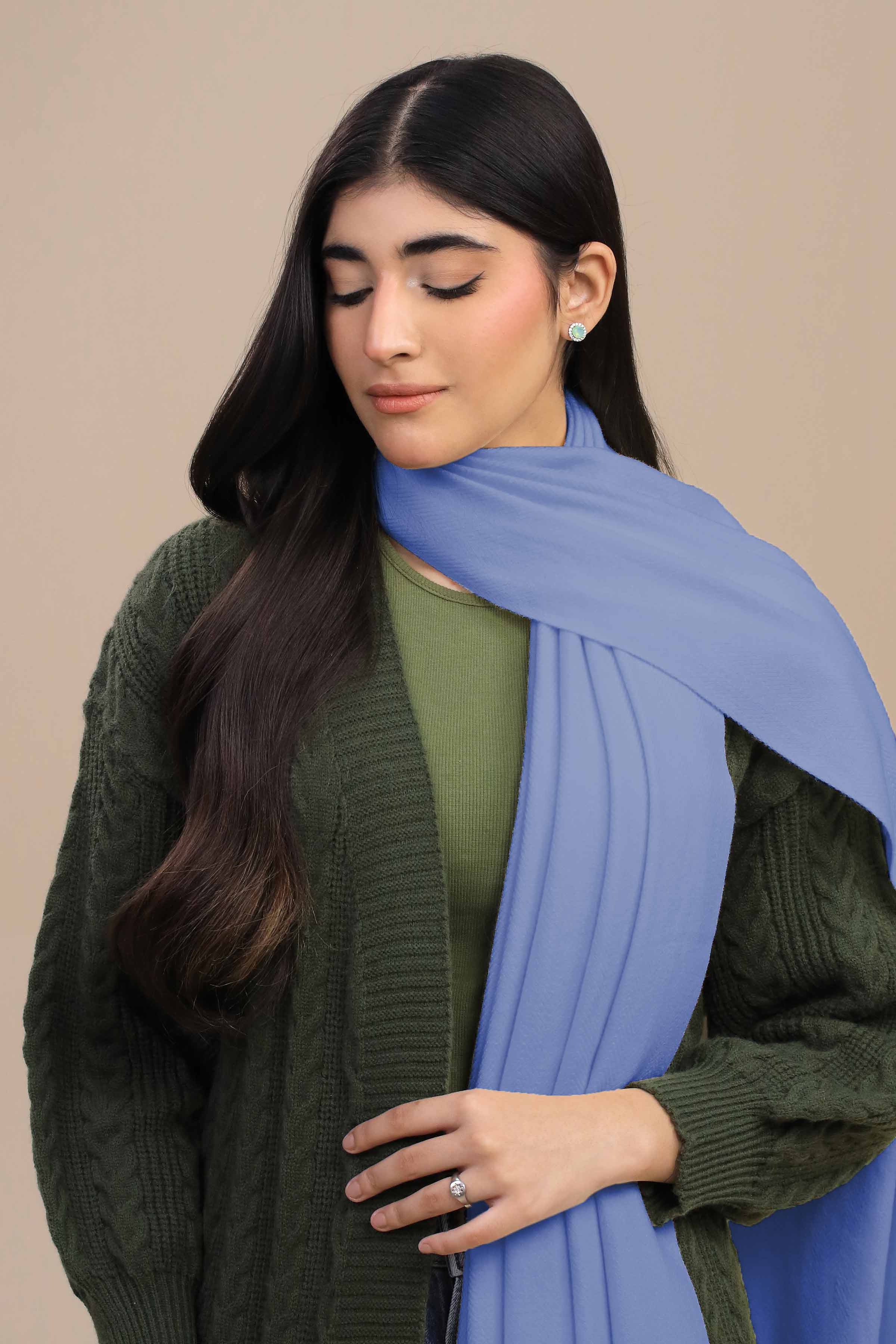 Nishat Linen UAE - Blue Women Shawl-446022108