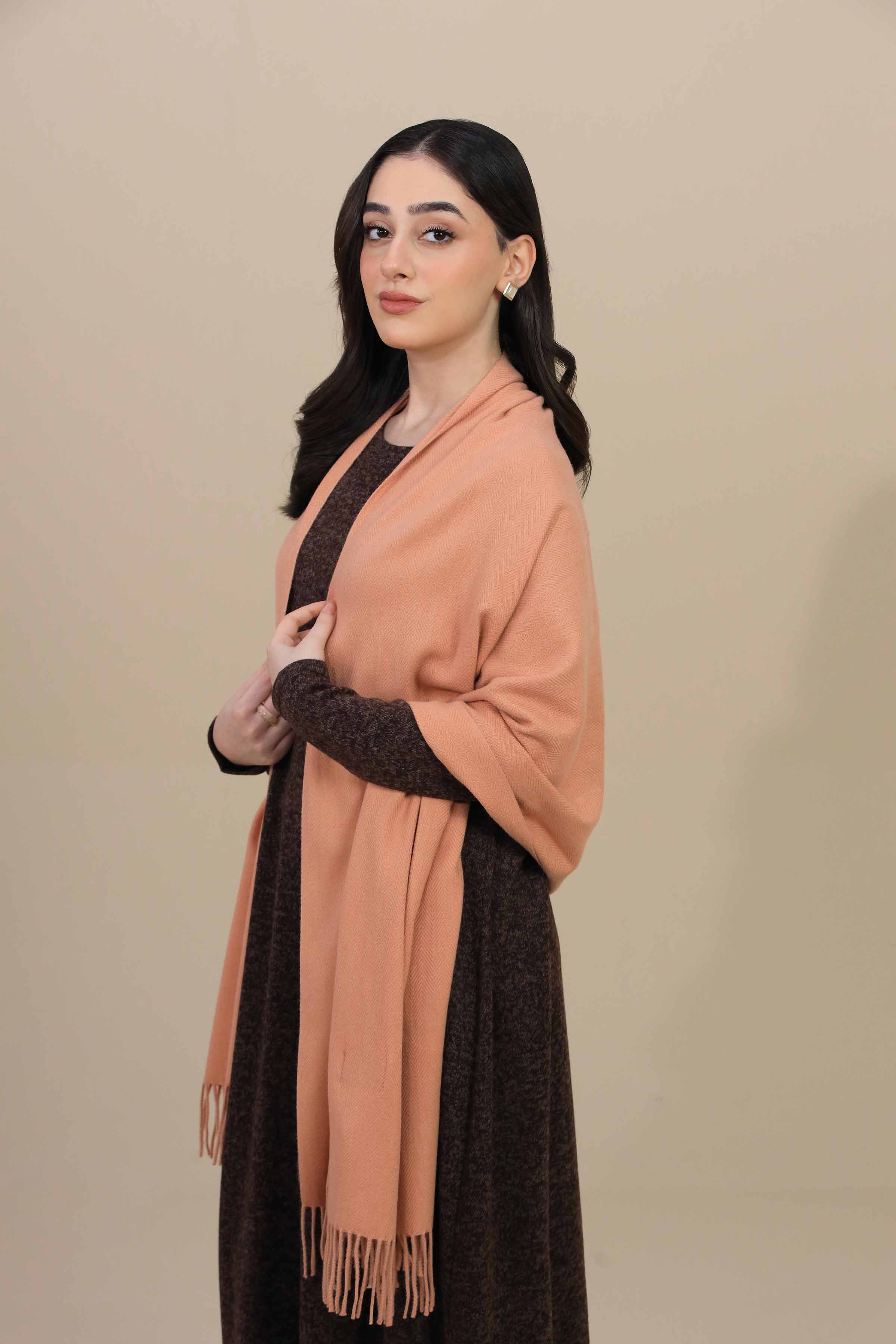 Nishat Linen UAE - Camel Women Shawl-446022129