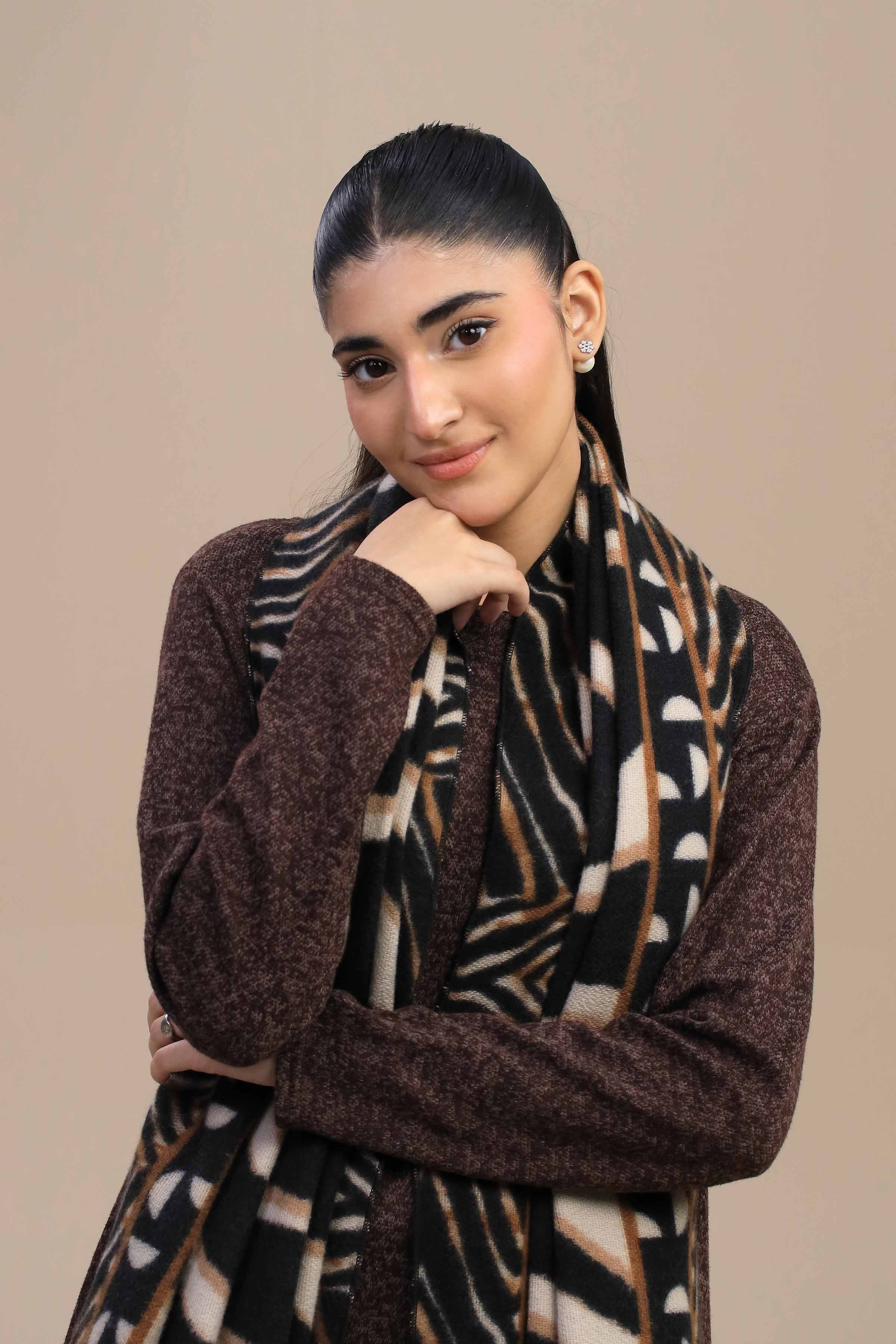 Nishat Linen UAE - White Women Shawl-446052112