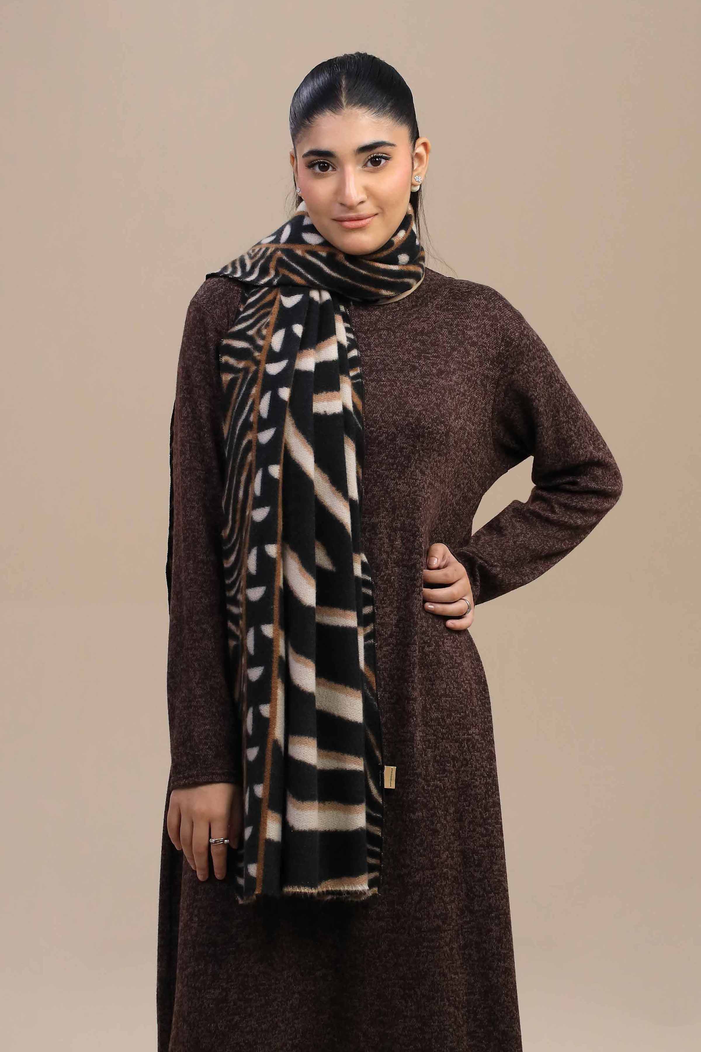 Nishat Linen UAE - White Women Shawl-446052112