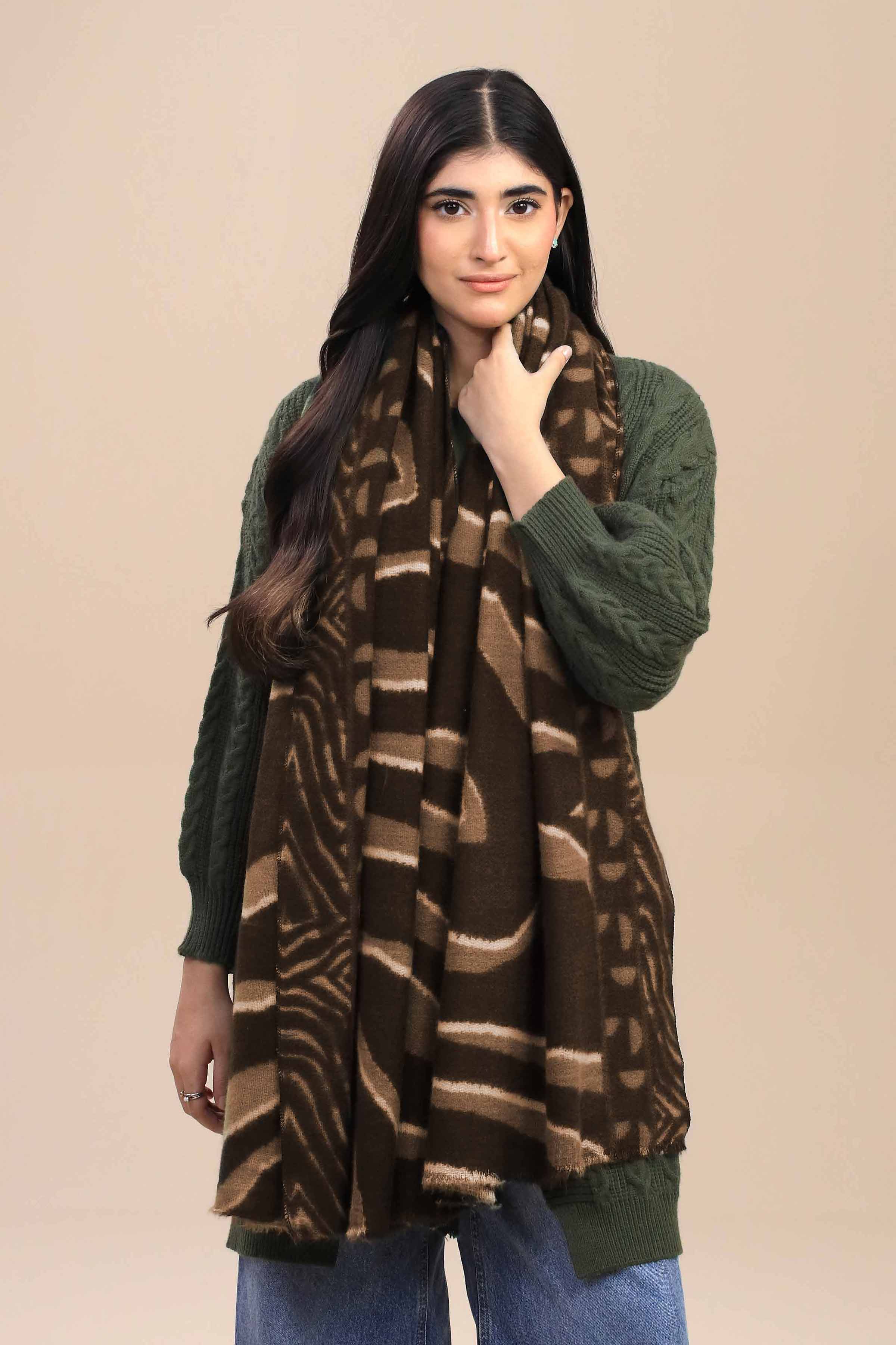 Nishat Linen UAE - Beige Women Shawl-446052118