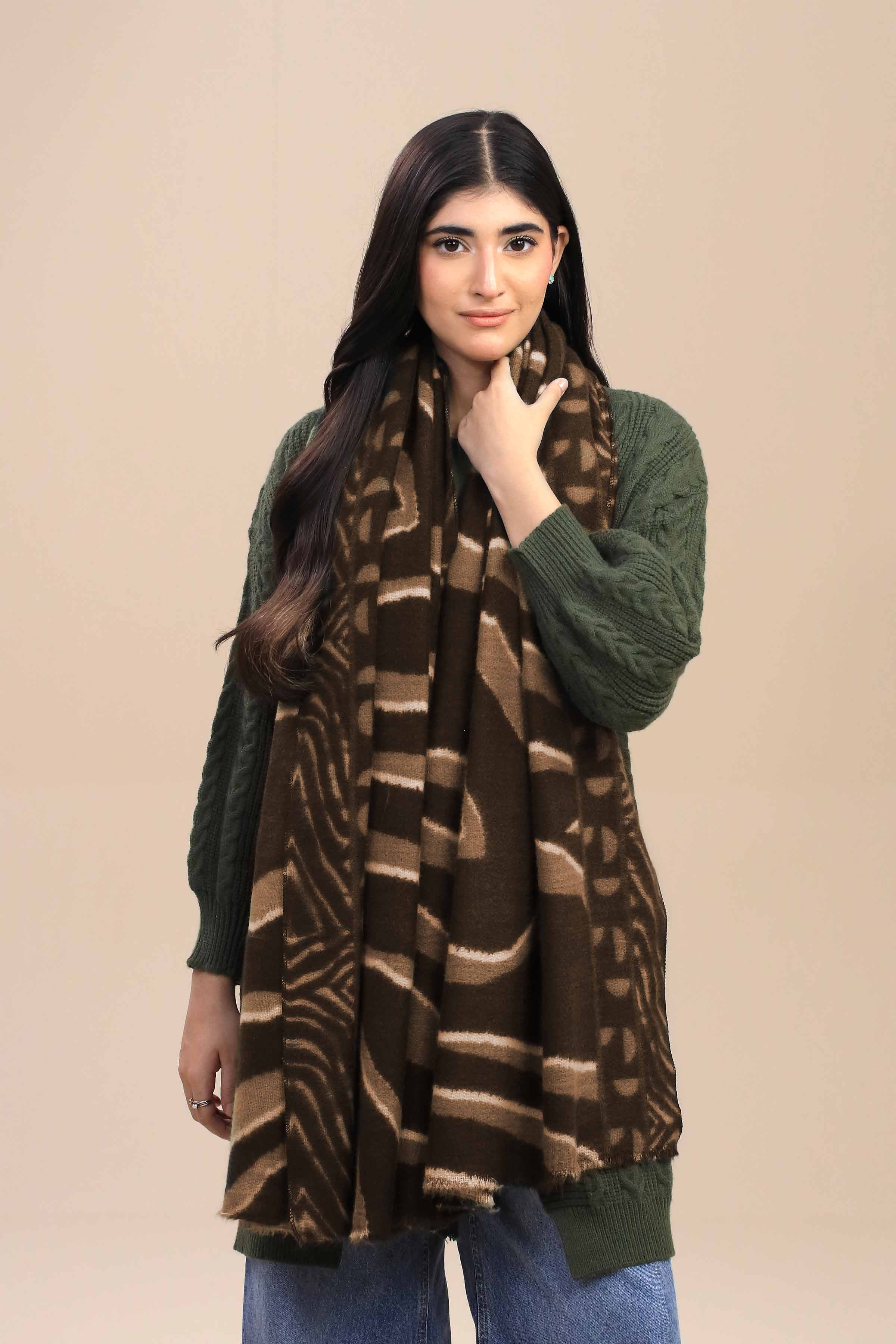 Nishat Linen UAE - Beige Women Shawl-446052118