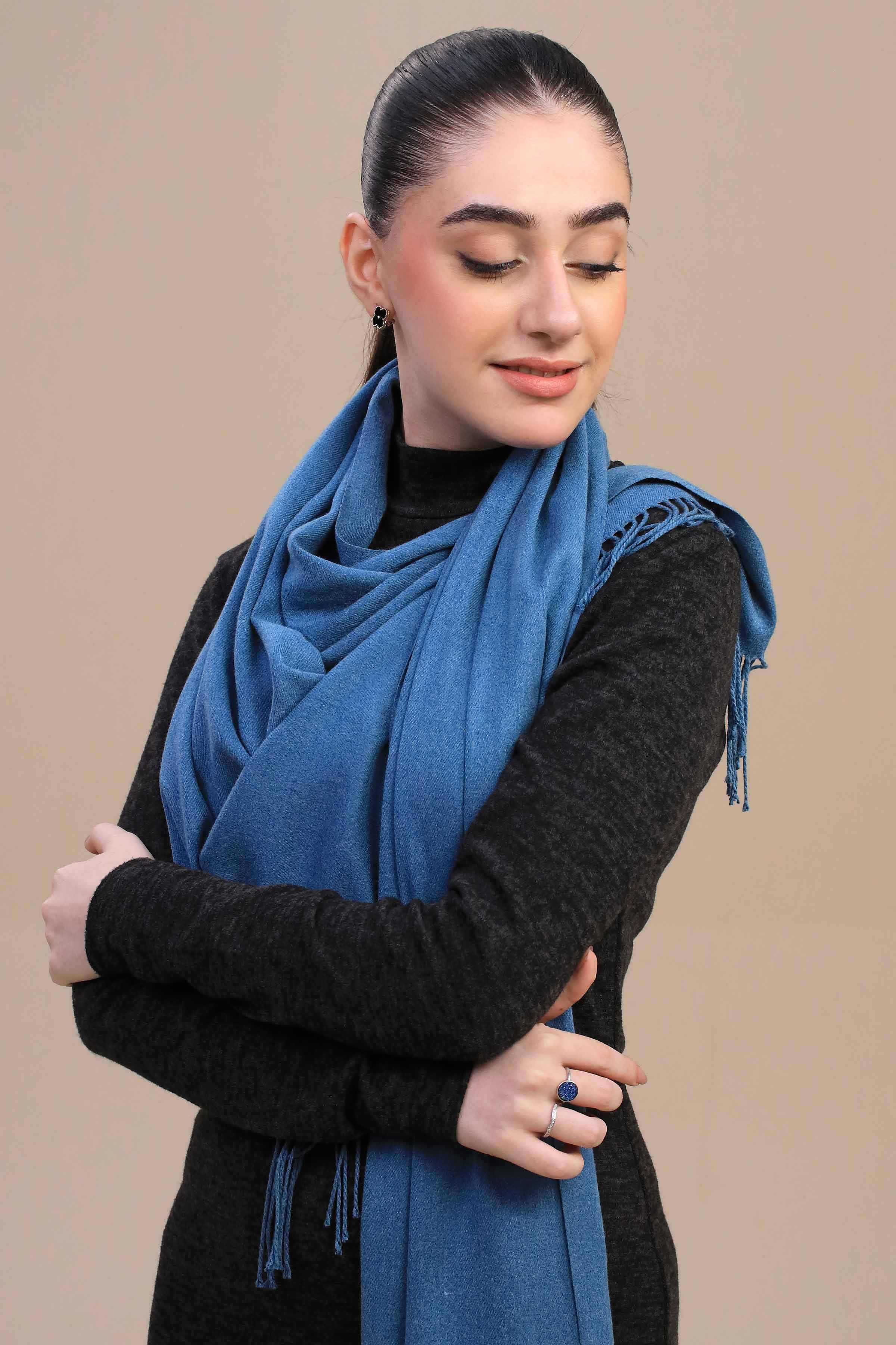 Nishat Linen UAE - Jeans Blue Women Shawl-446062108