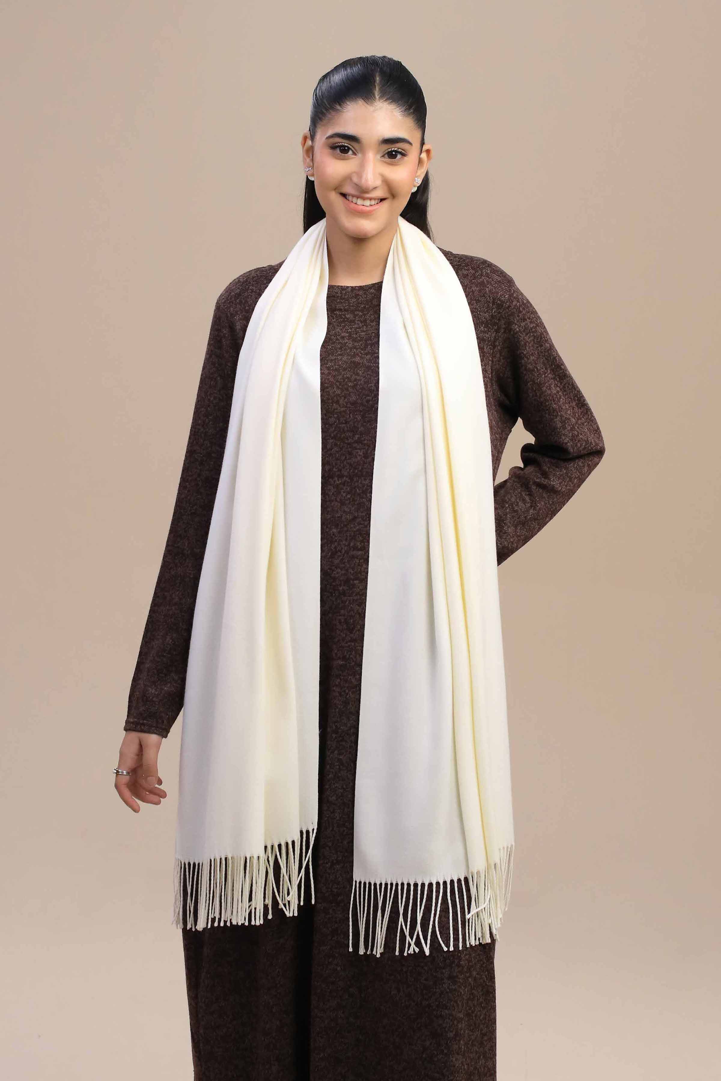 Nishat Linen UAE - Beige Women Shawl-446062118