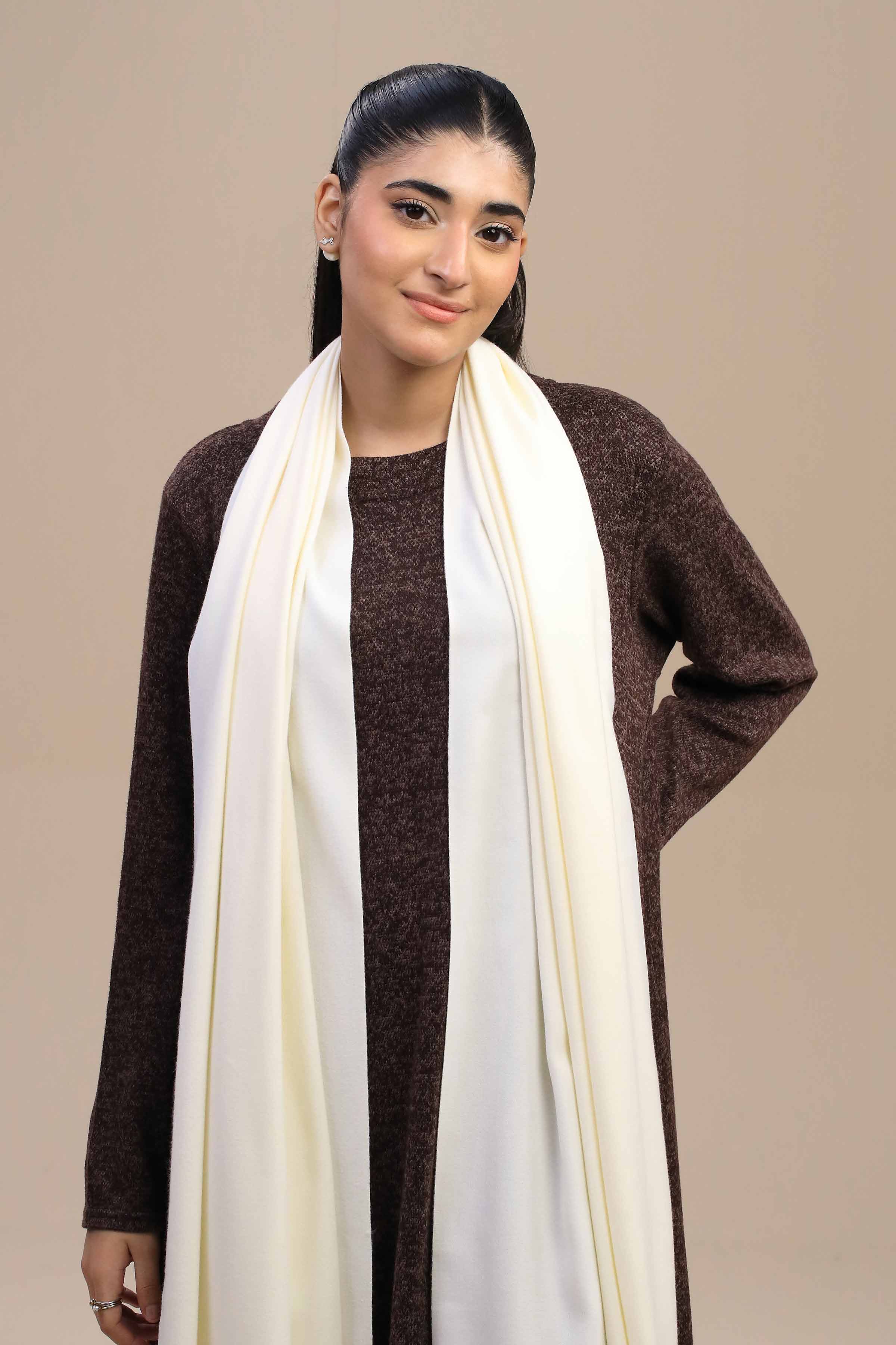 Nishat Linen UAE - Beige Women Shawl-446062118