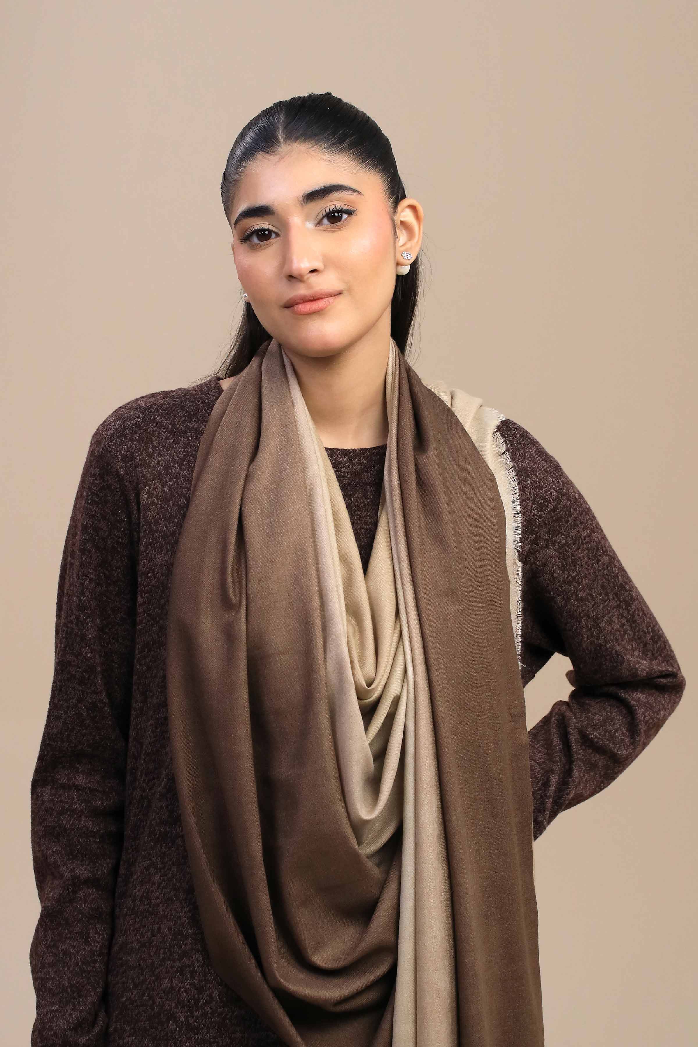 Nishat Linen UAE - Coffee Women Shawl-446072117
