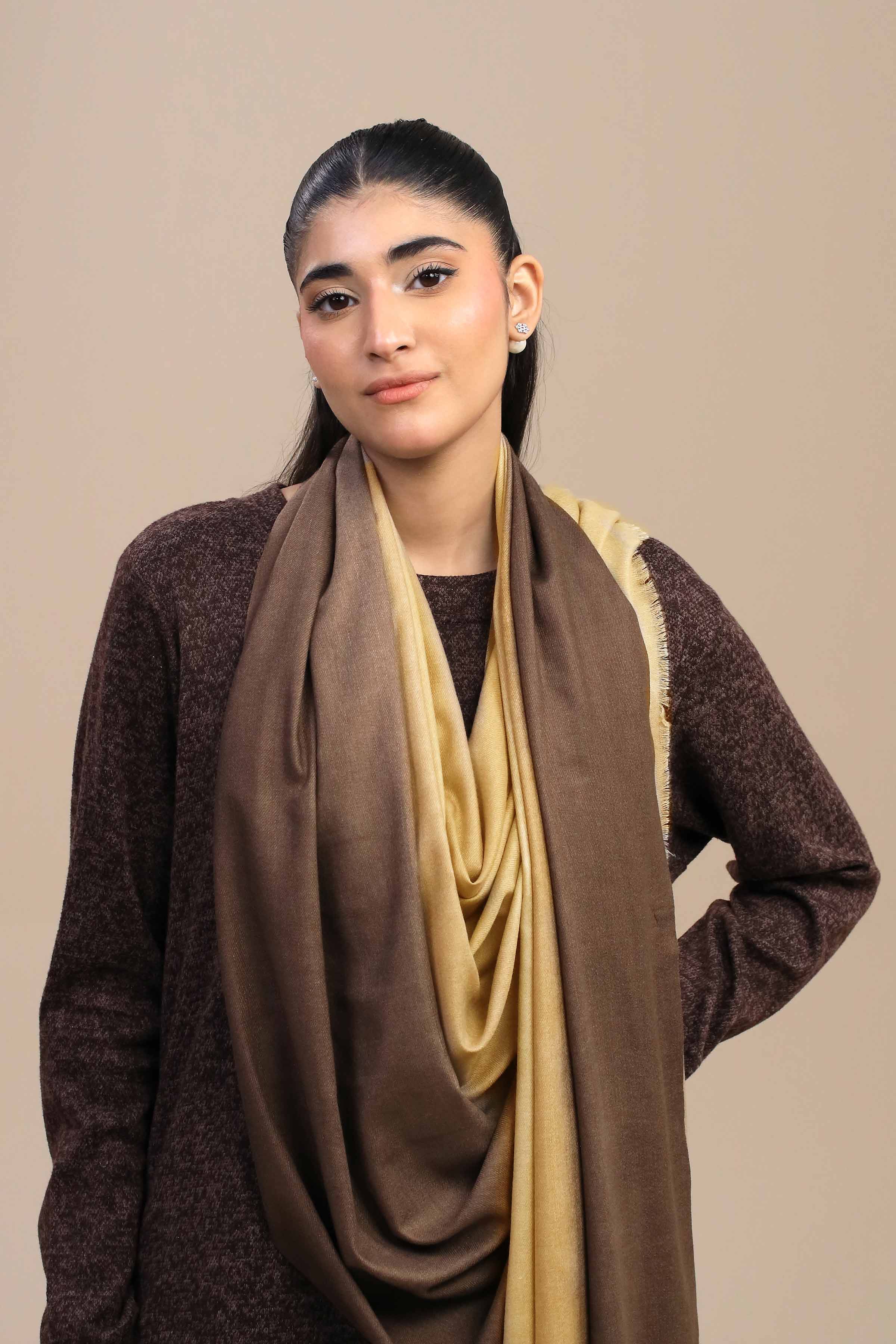 Nishat Linen UAE - Mustard Women Shawl-446072127