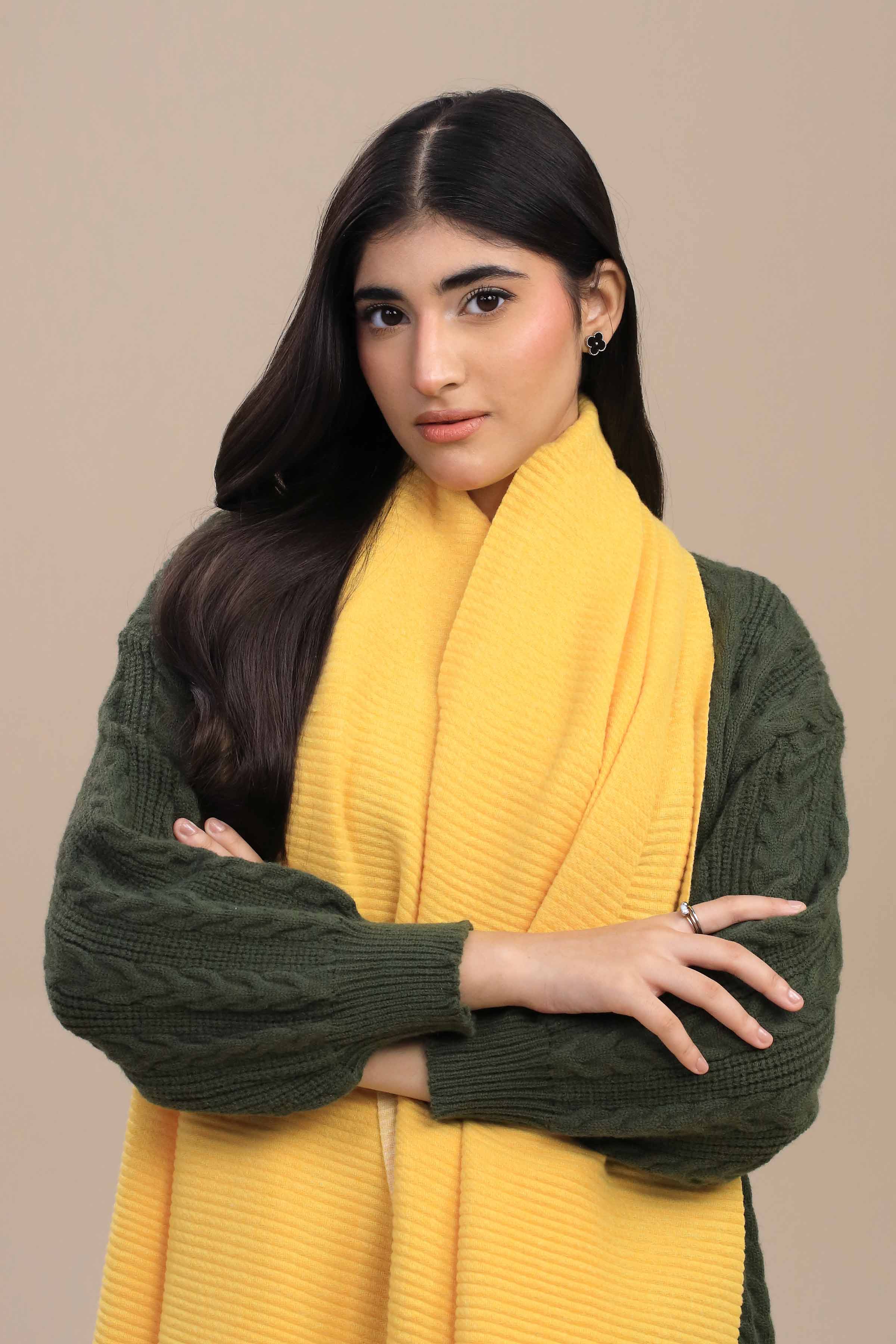 Nishat Linen UAE - Yellow Women Shawl-446082102