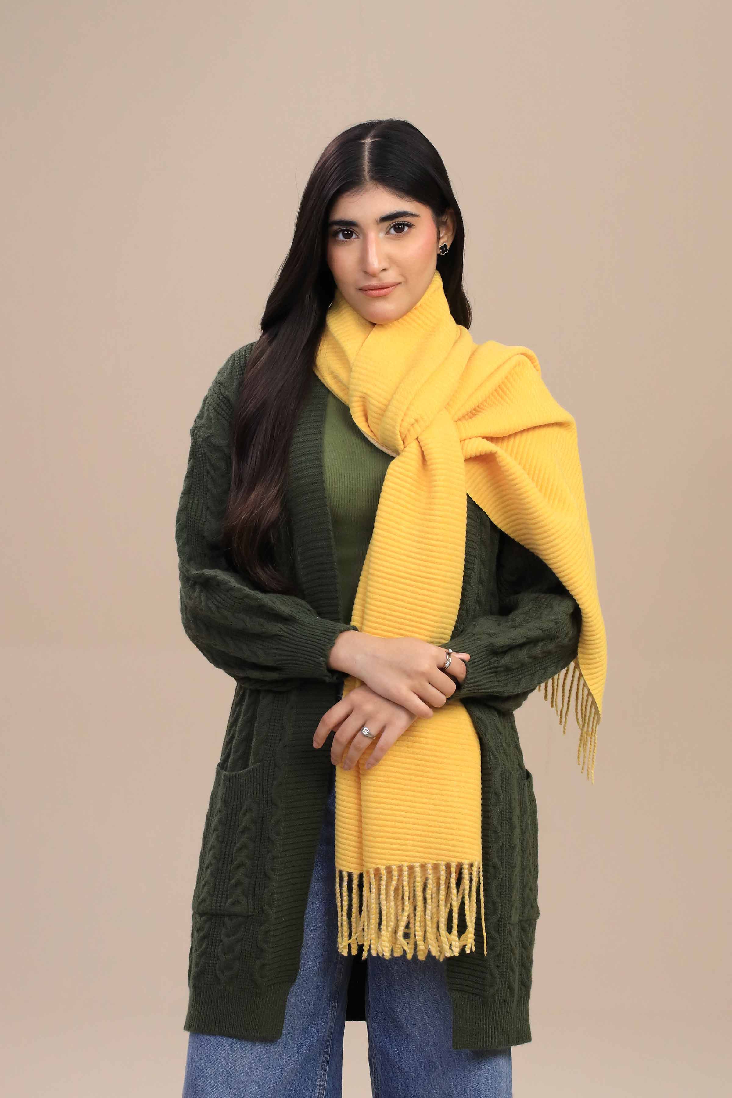 Nishat Linen UAE - Yellow Women Shawl-446082102