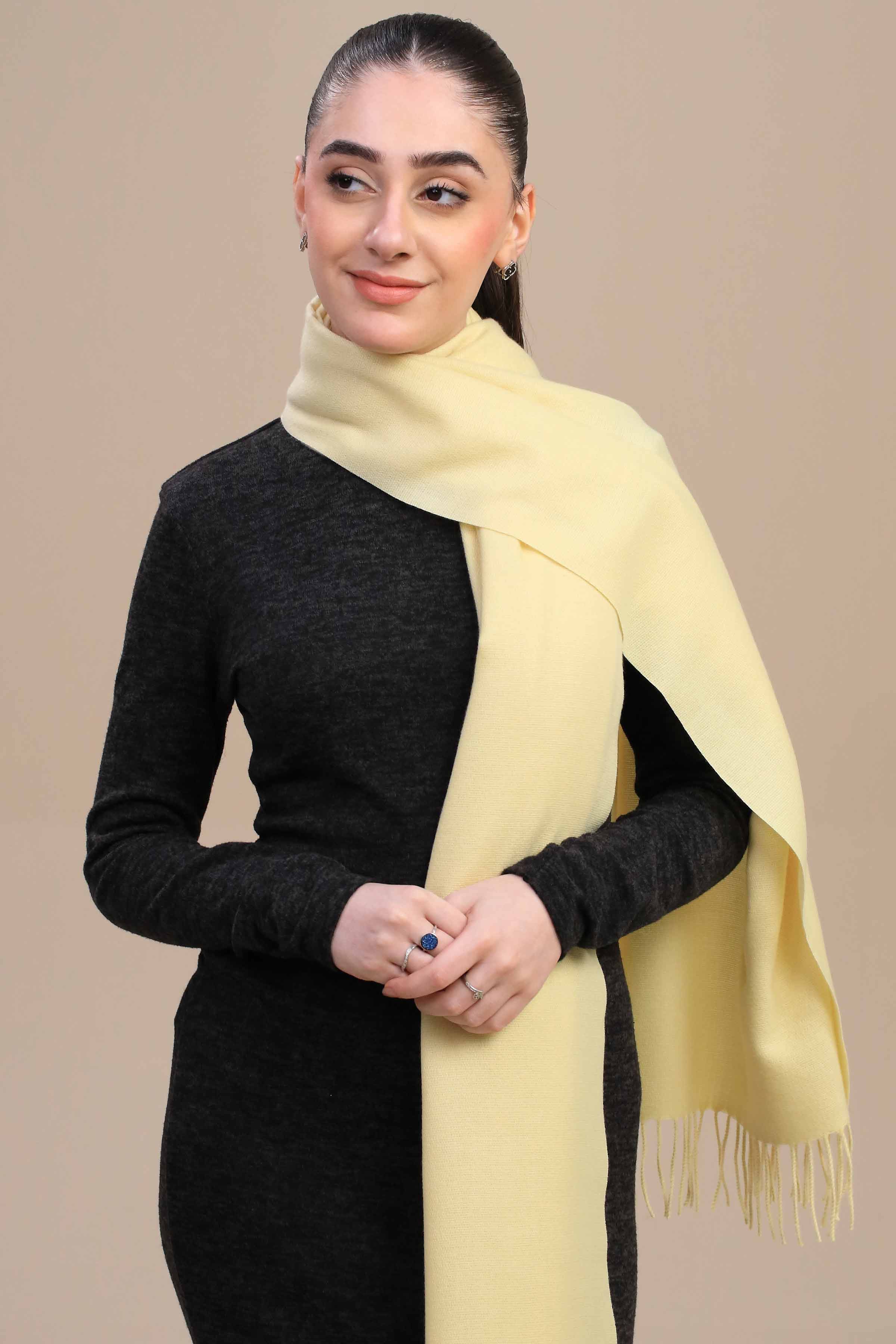 Nishat Linen UAE - Yellow Women Shawl-446102102