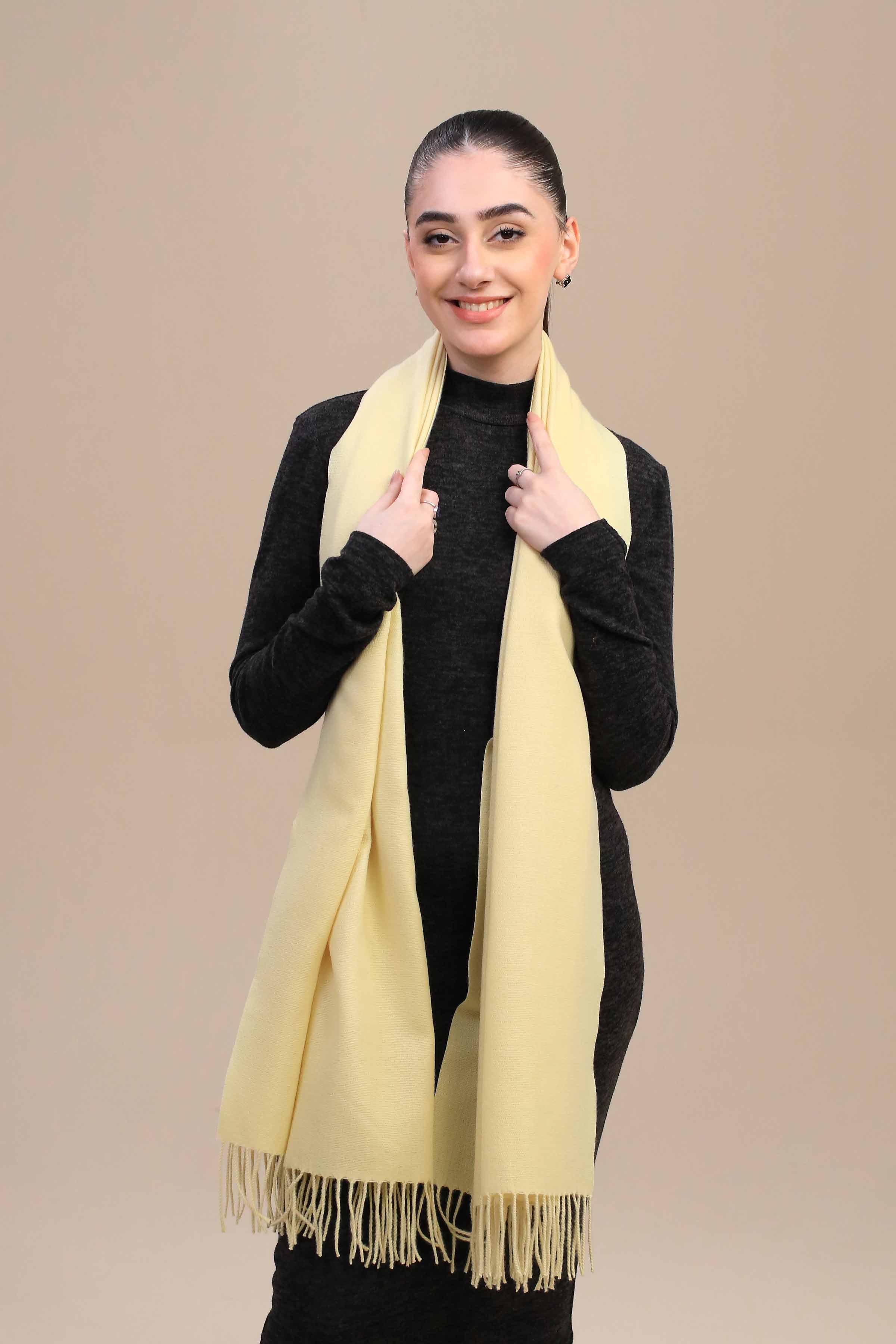 Nishat Linen UAE - Yellow Women Shawl-446102102