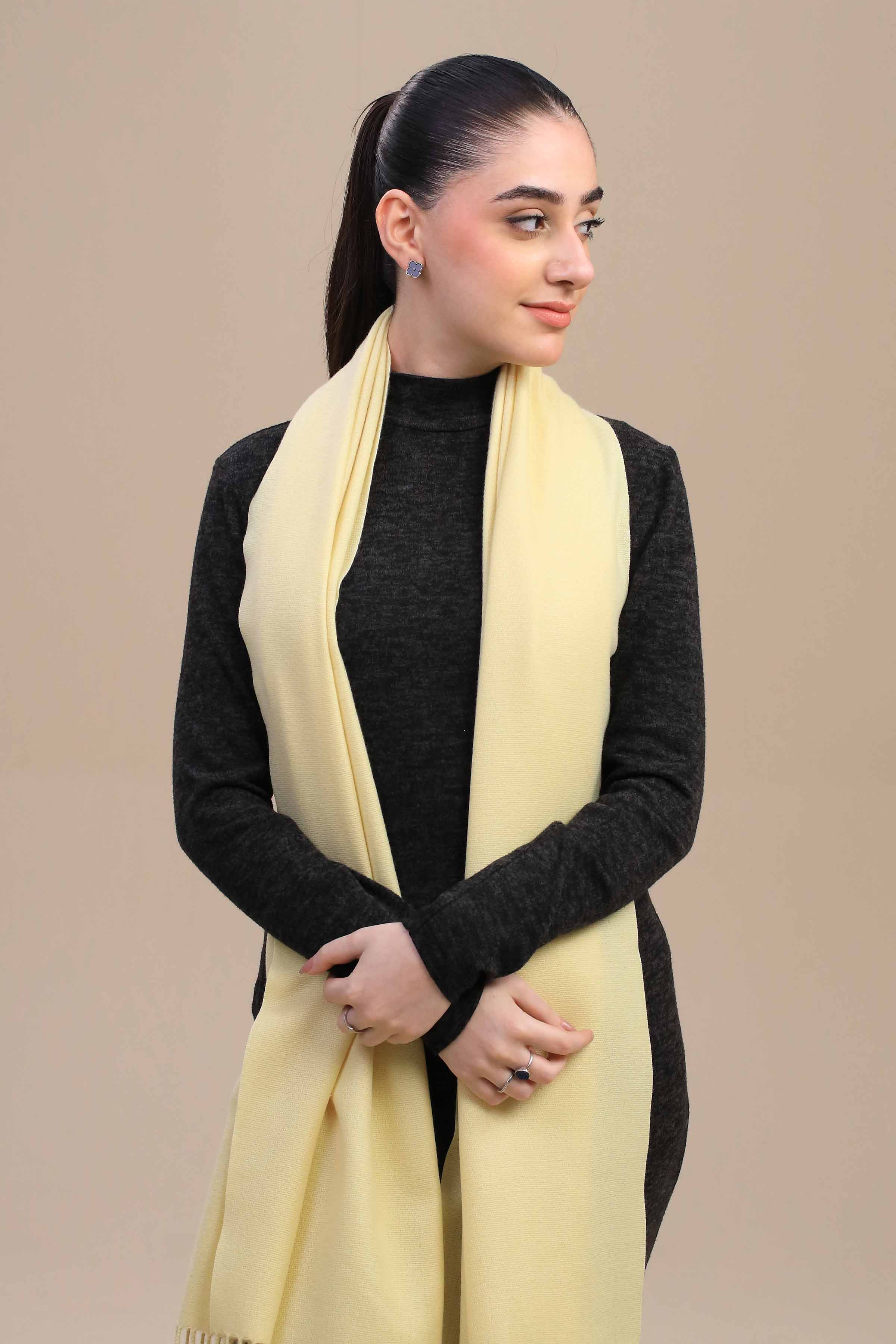 Nishat Linen UAE - Yellow Women Shawl-446102102