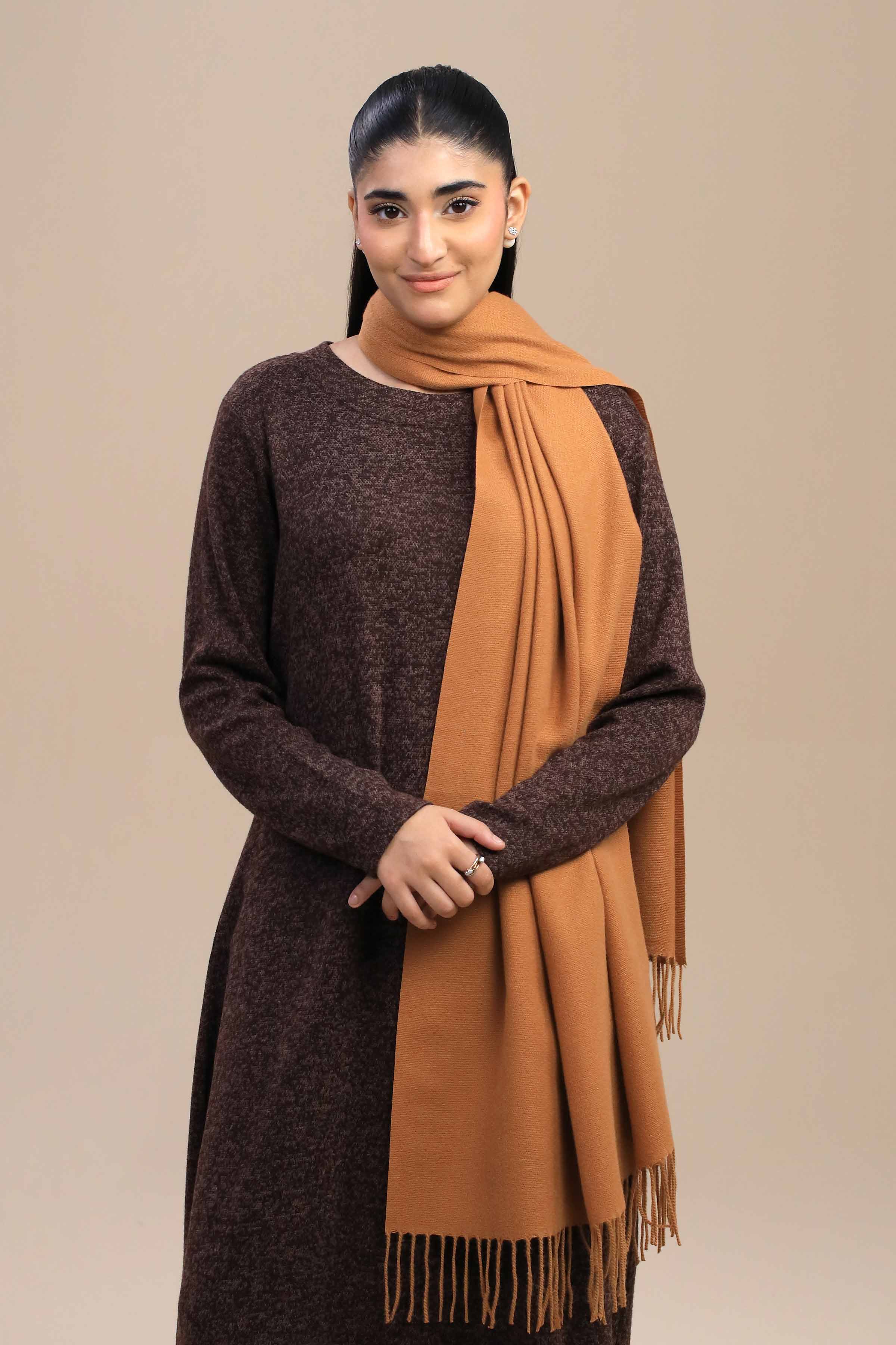 Nishat Linen UAE - Orange Women Shawl-446102106