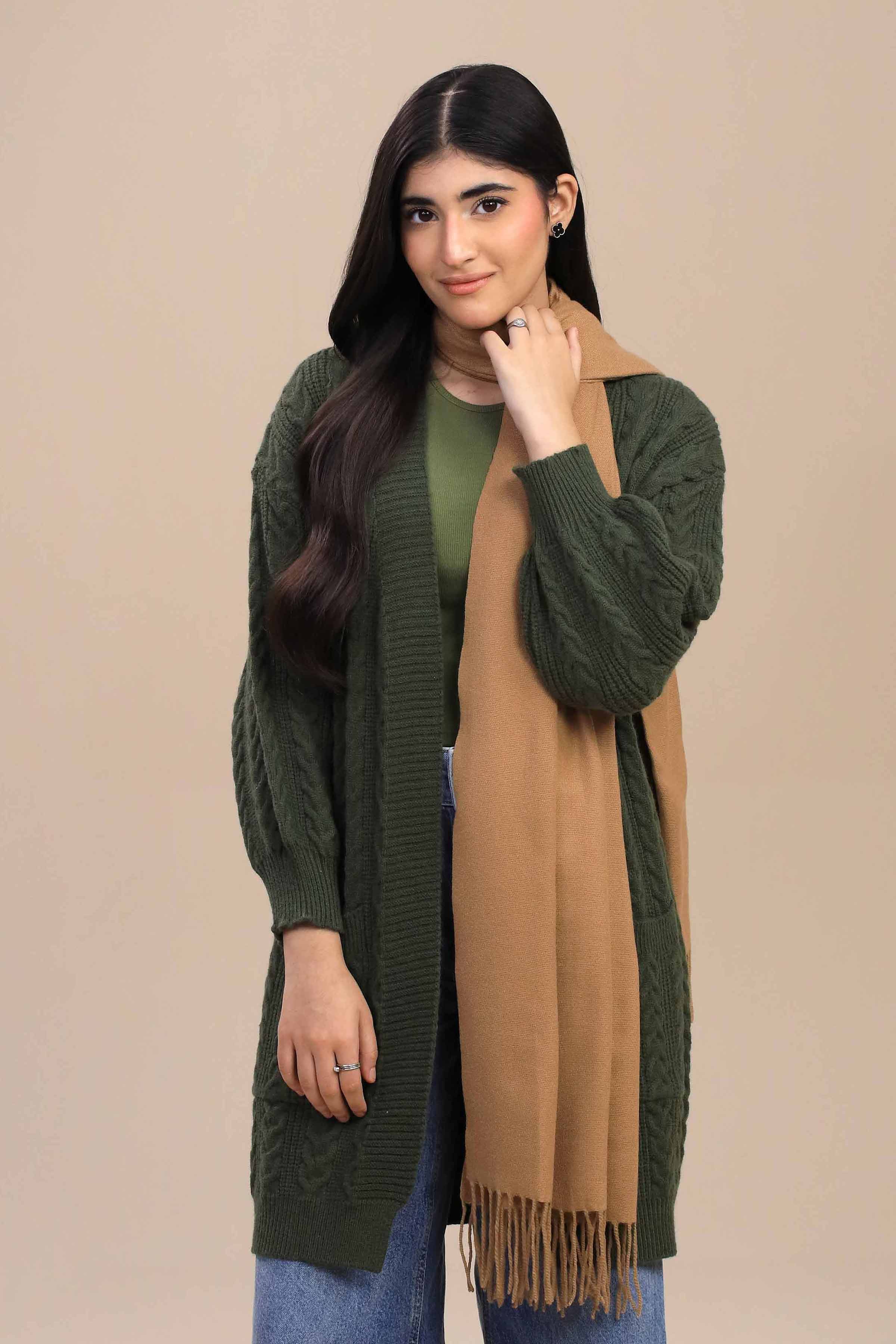 Nishat Linen UAE - Camel Women Shawl-446112129