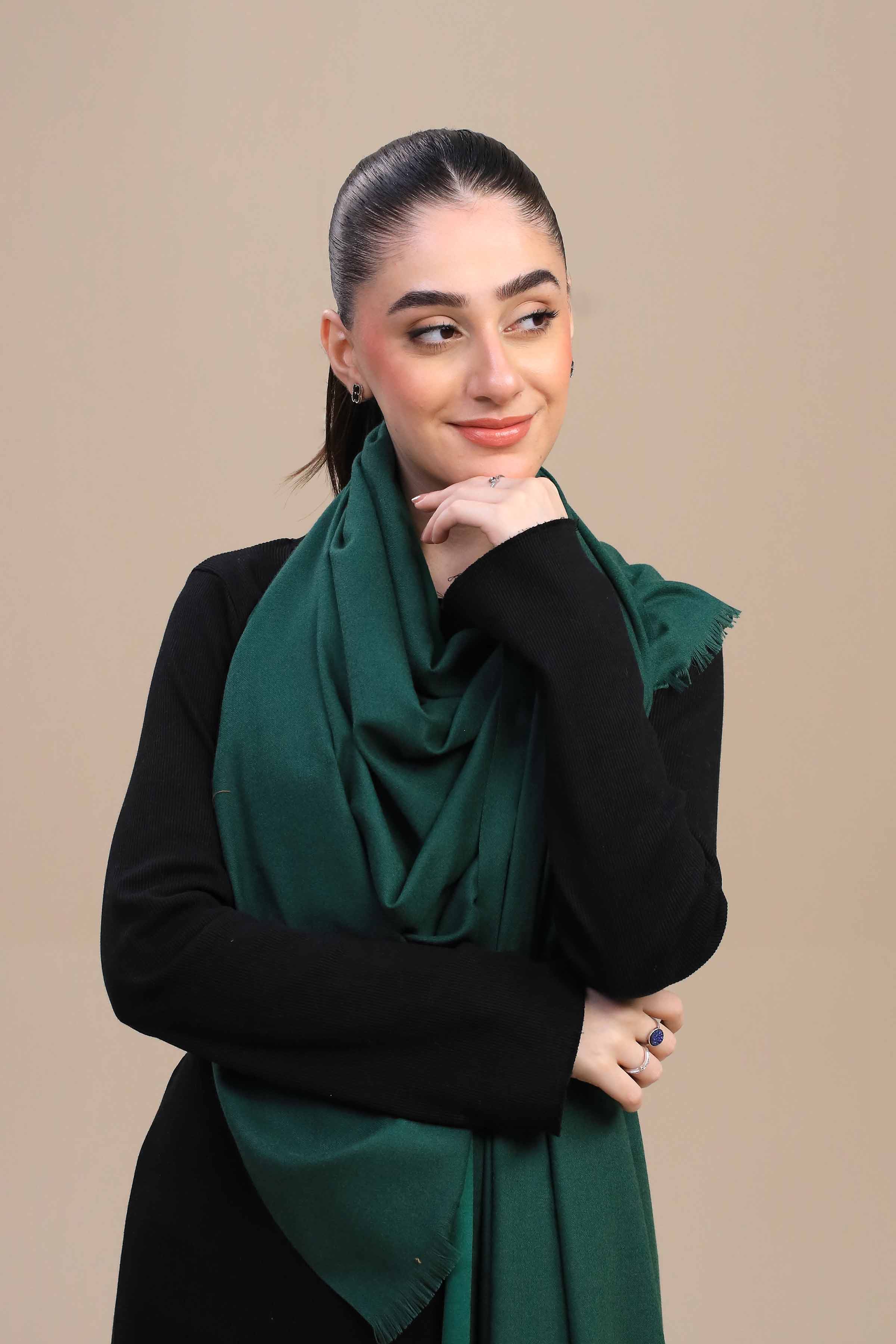 Nishat Linen UAE - Black Green Women Shawl-446122117