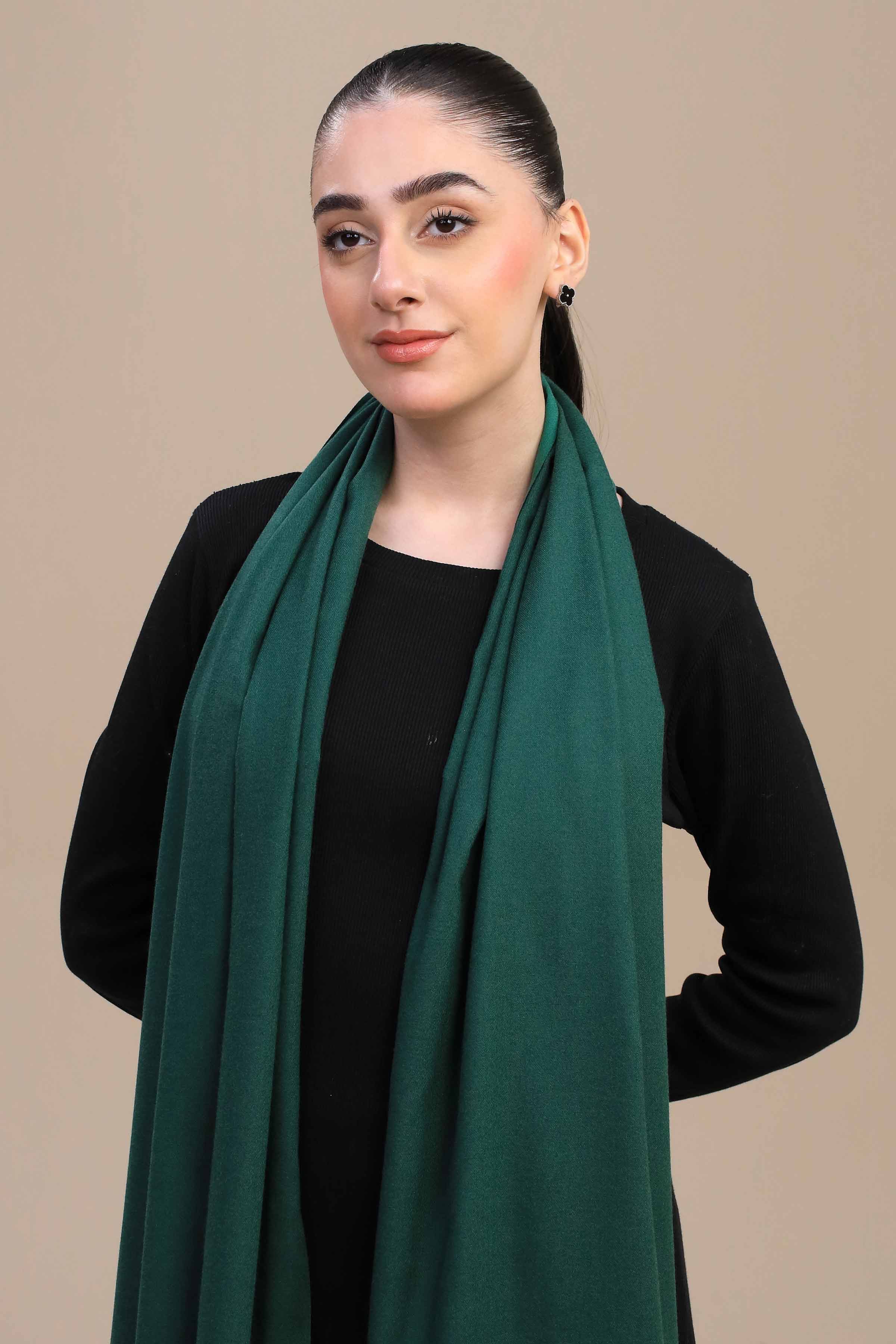 Nishat Linen UAE - Black Green Women Shawl-446122117