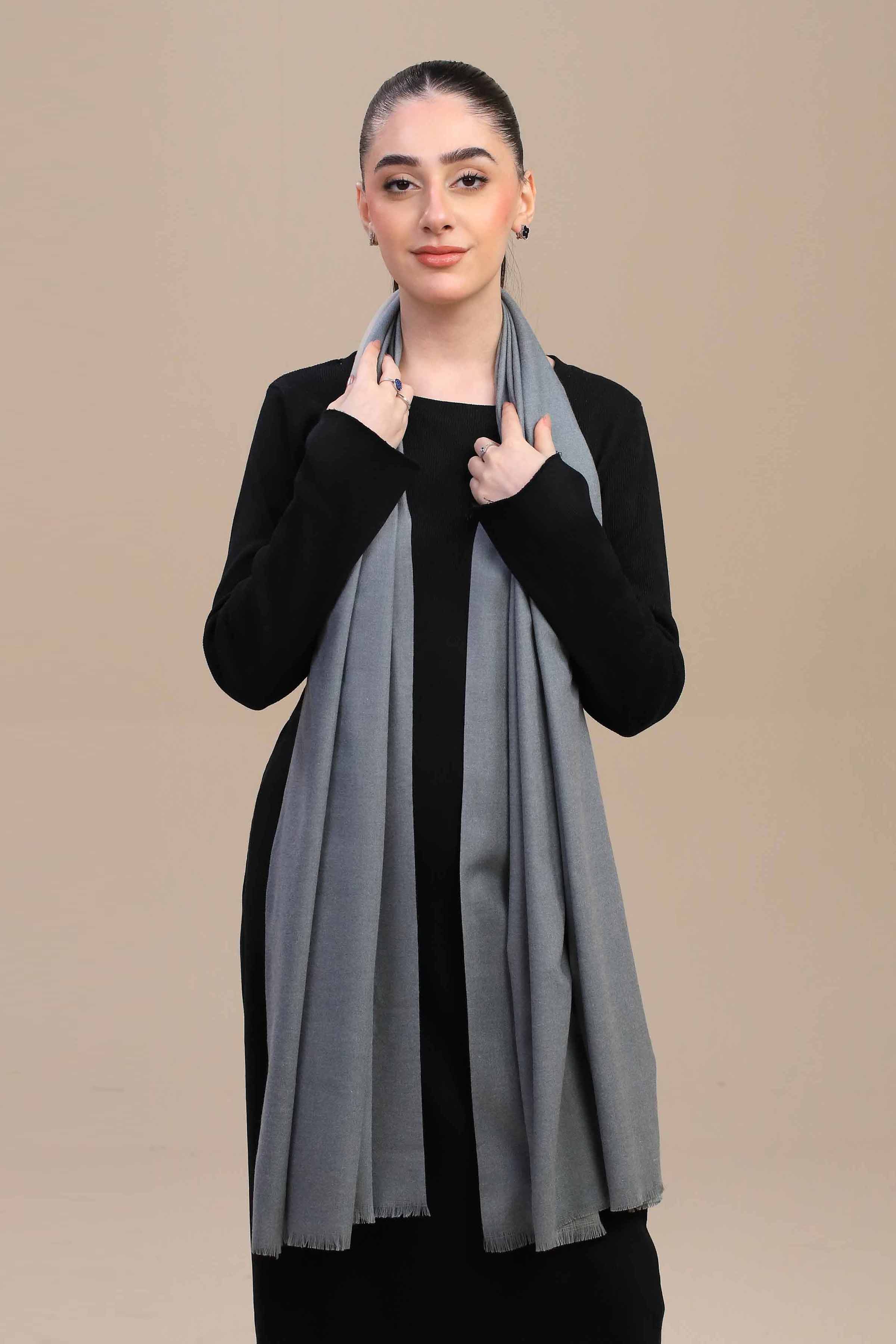 Nishat Linen UAE - Grey Women Shawl-446132111