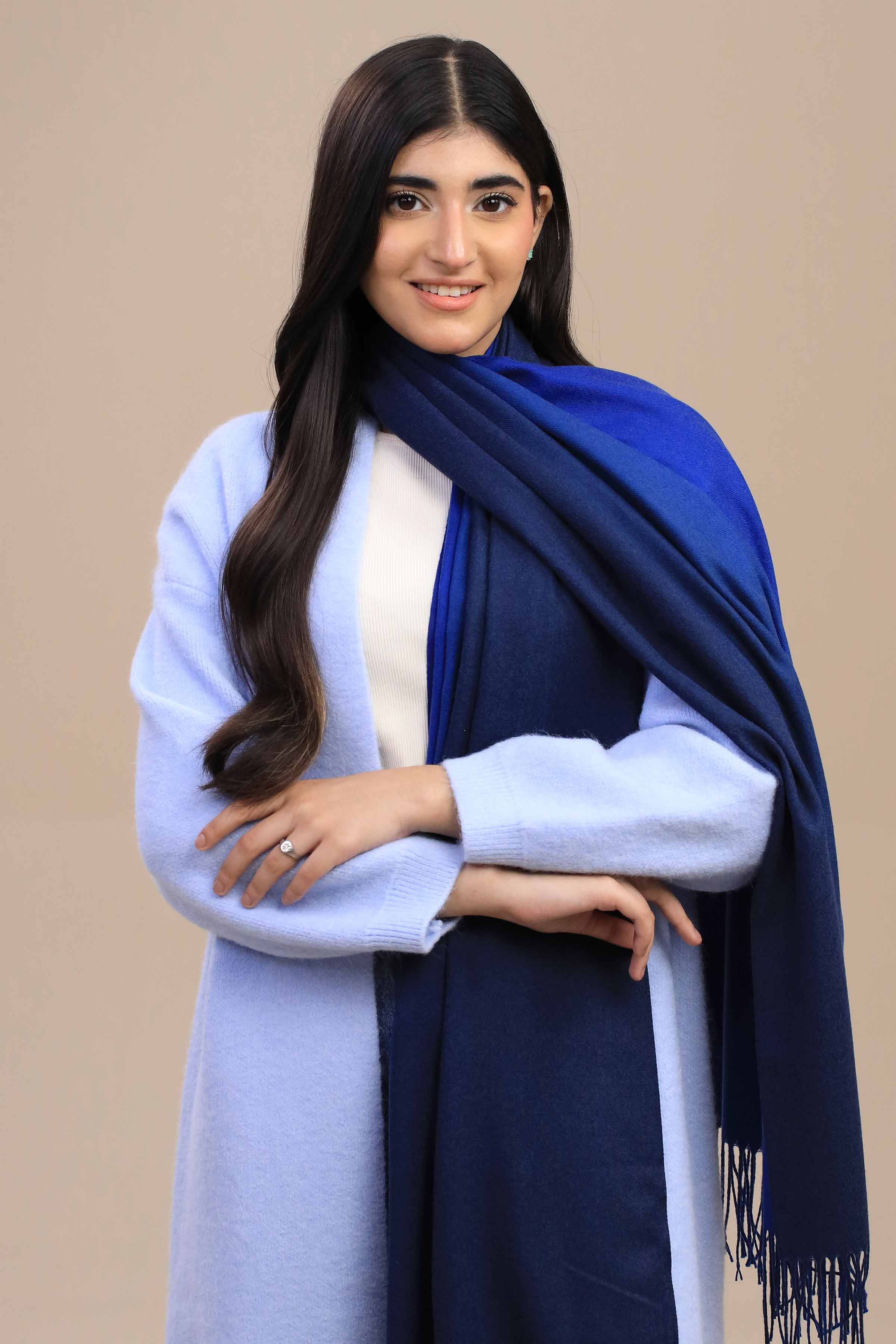 Nishat Linen UAE - Blue Women Shawl-446142108