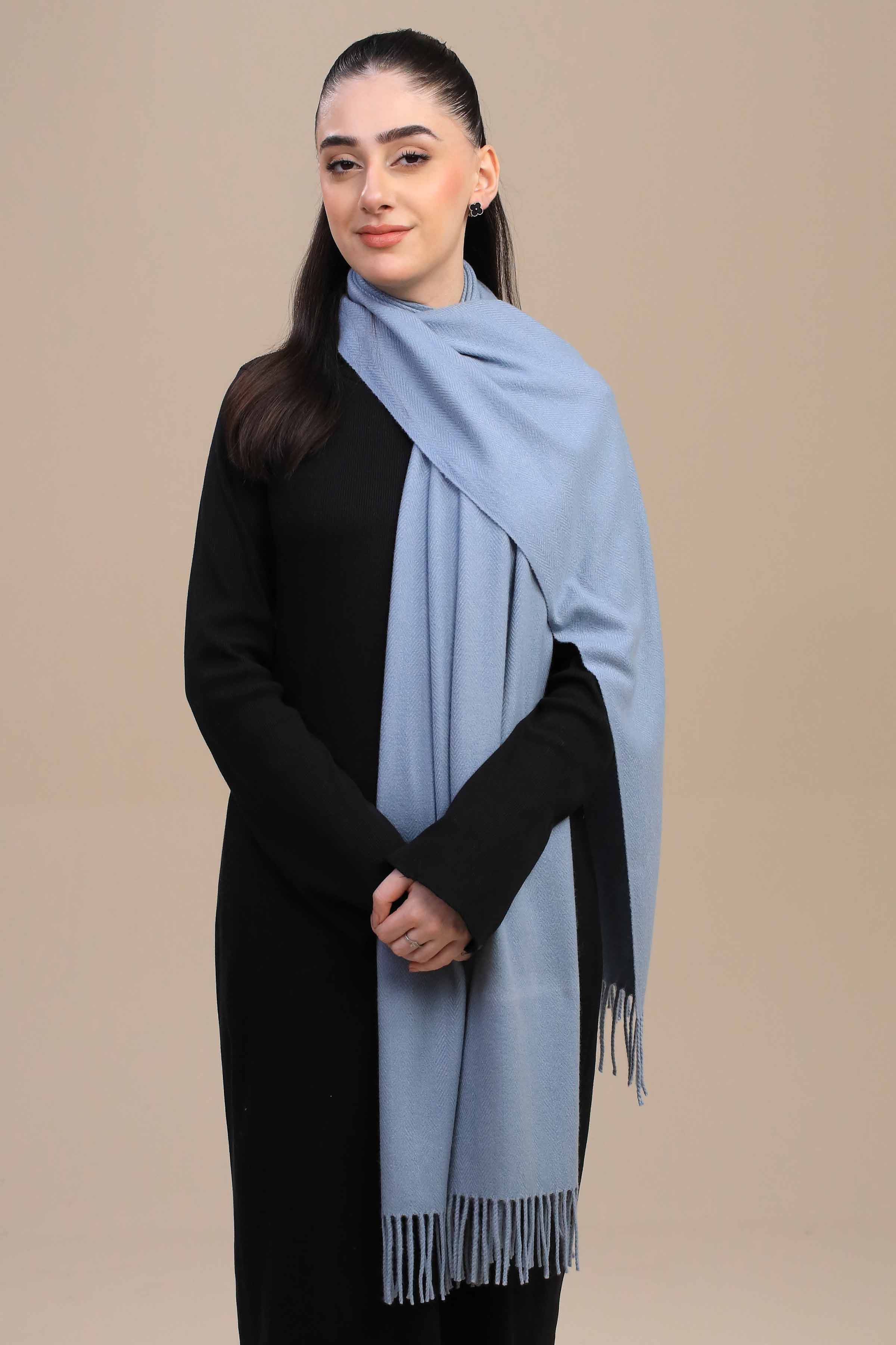 Nishat Linen UAE - Sky Blue Women Shawl-446142110