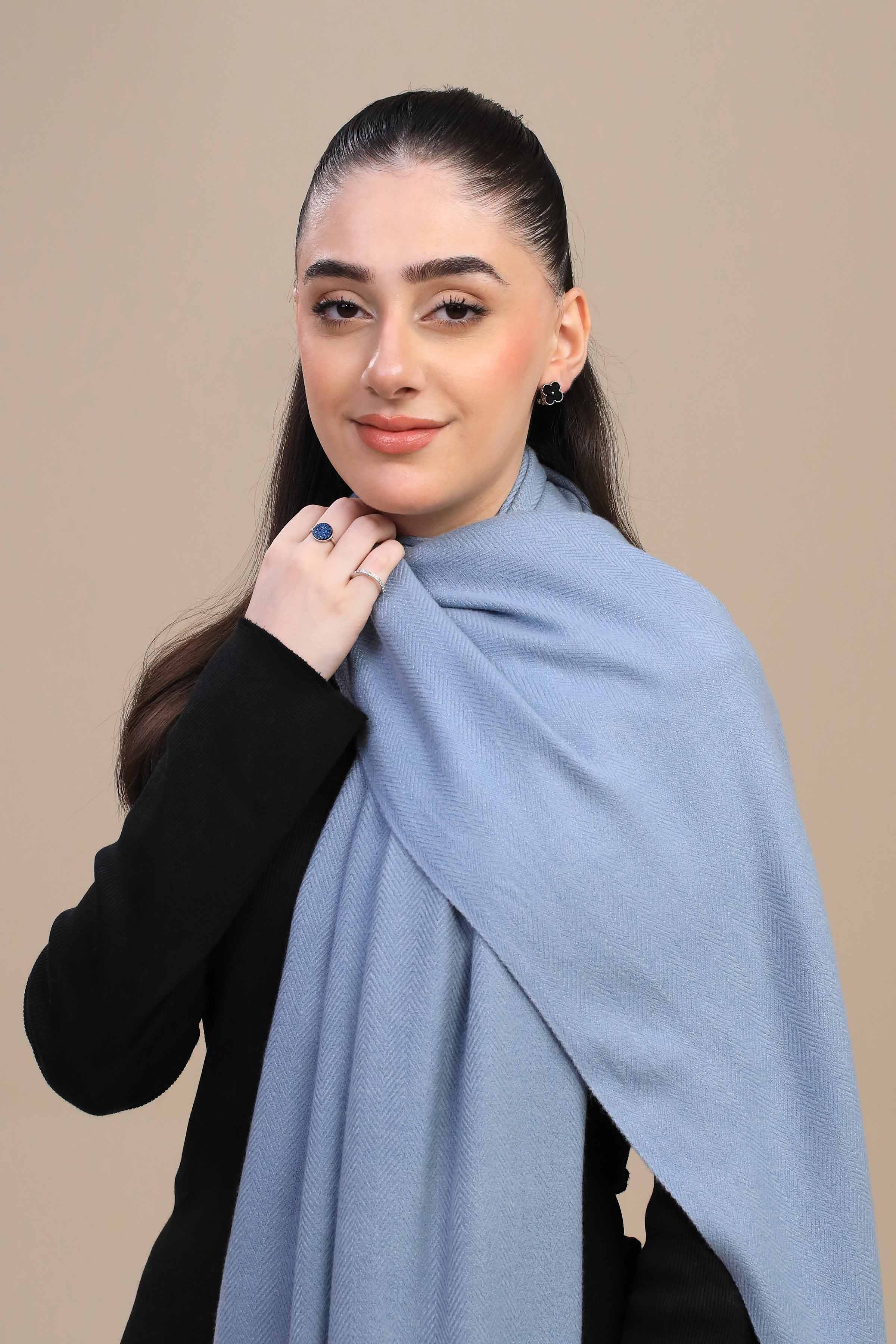 Nishat Linen UAE - Sky Blue Women Shawl-446142110