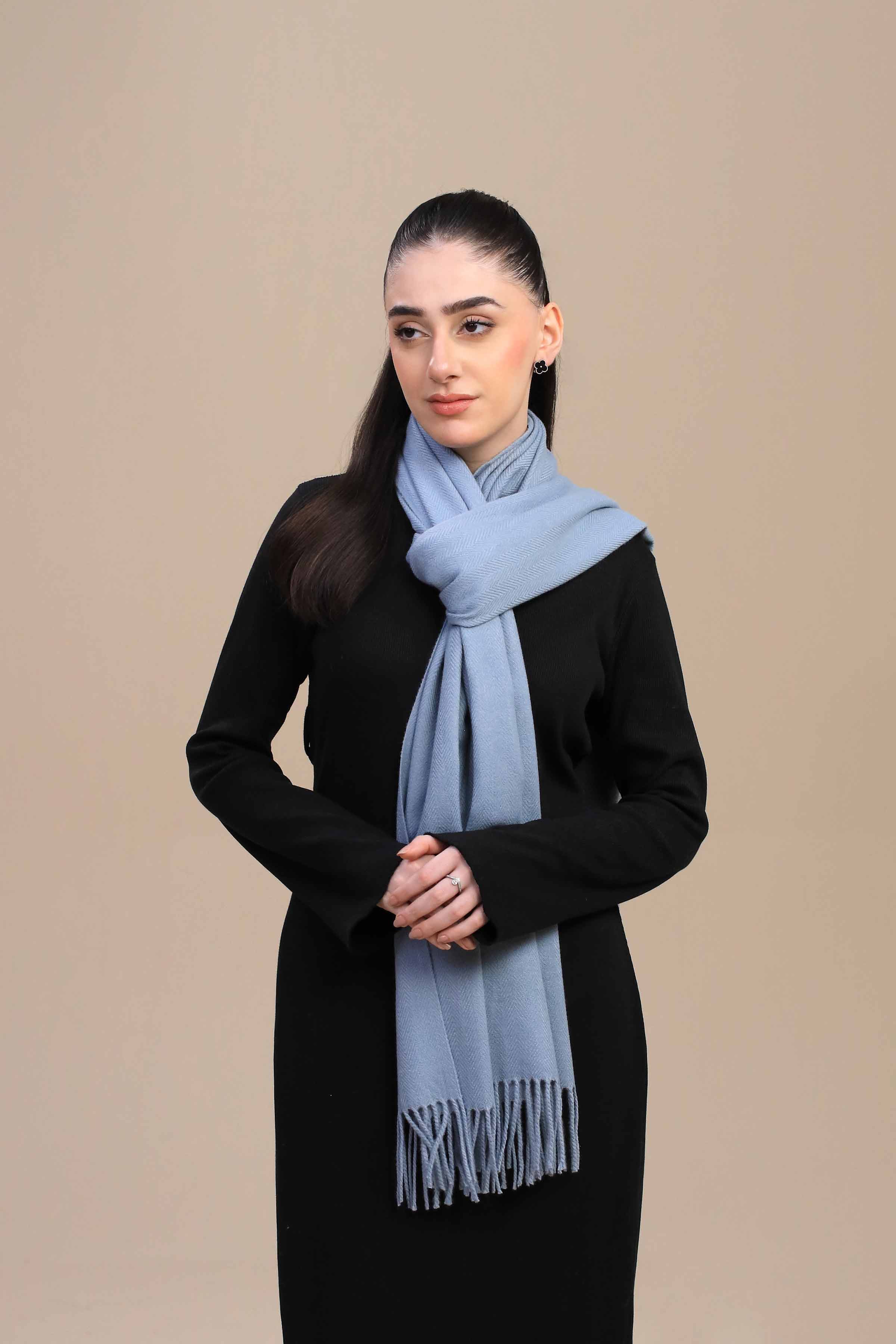 Nishat Linen UAE - Sky Blue Women Shawl-446142110