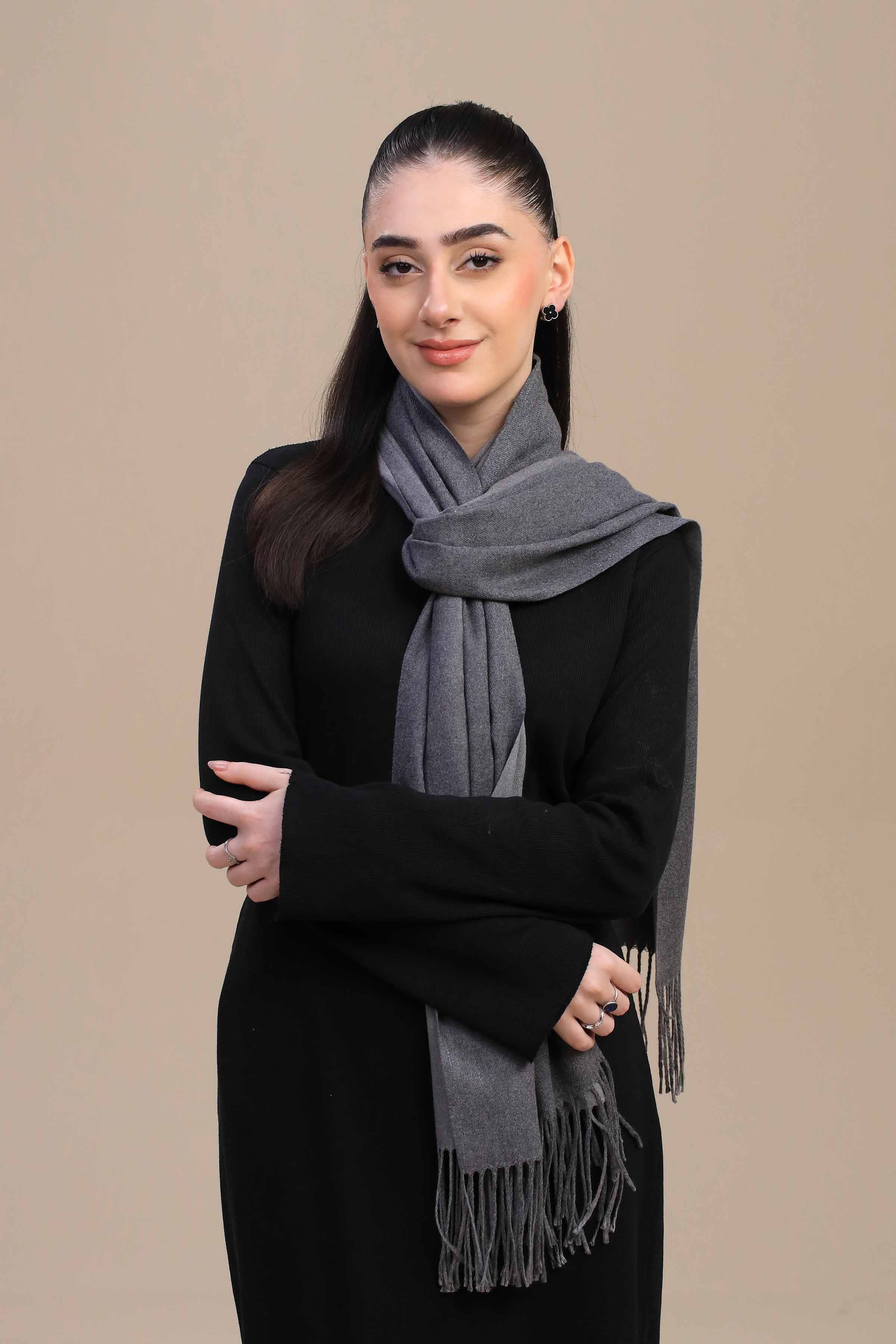 Nishat Linen UAE - Grey Women Shawl-446142111