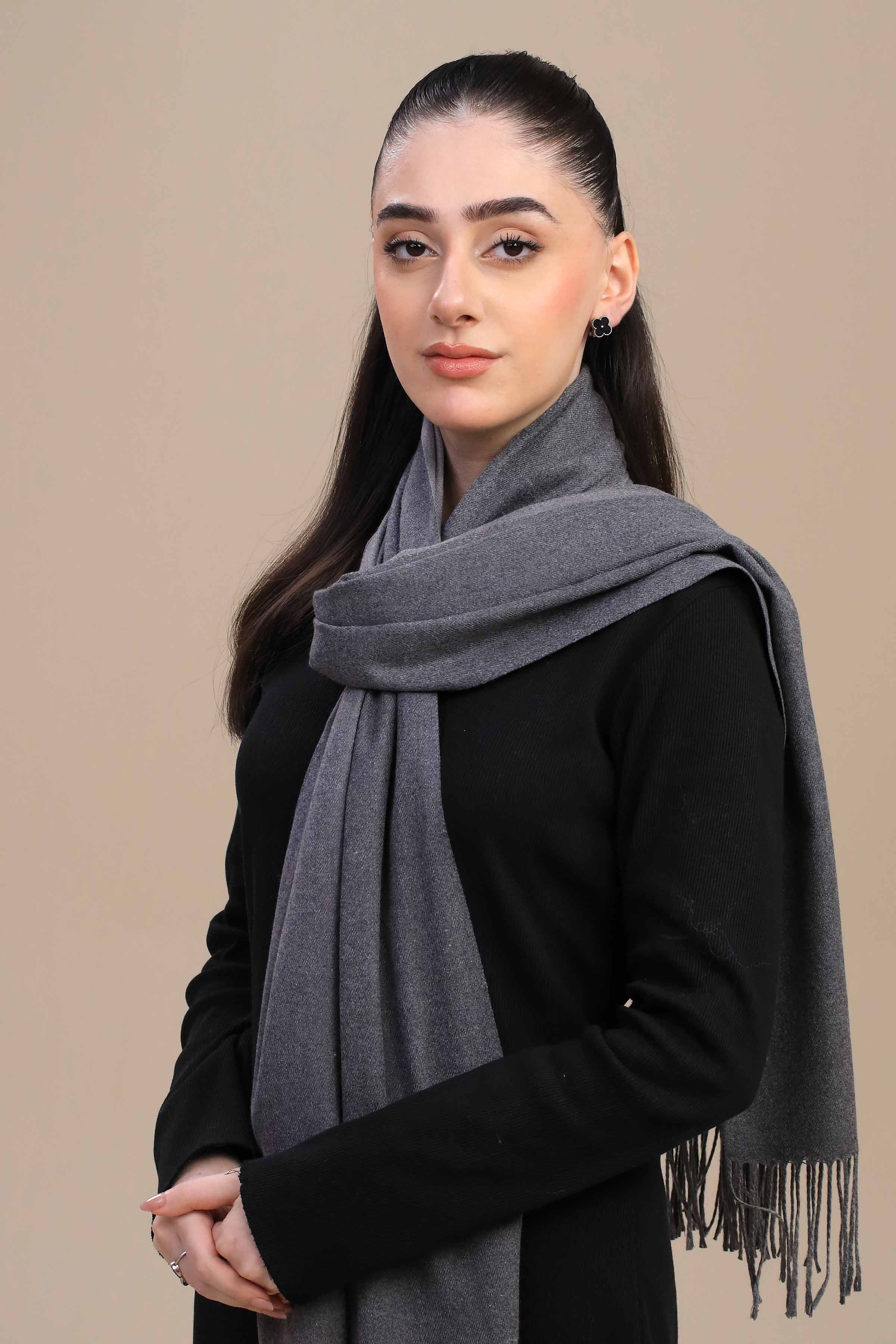 Nishat Linen UAE - Grey Women Shawl-446142111