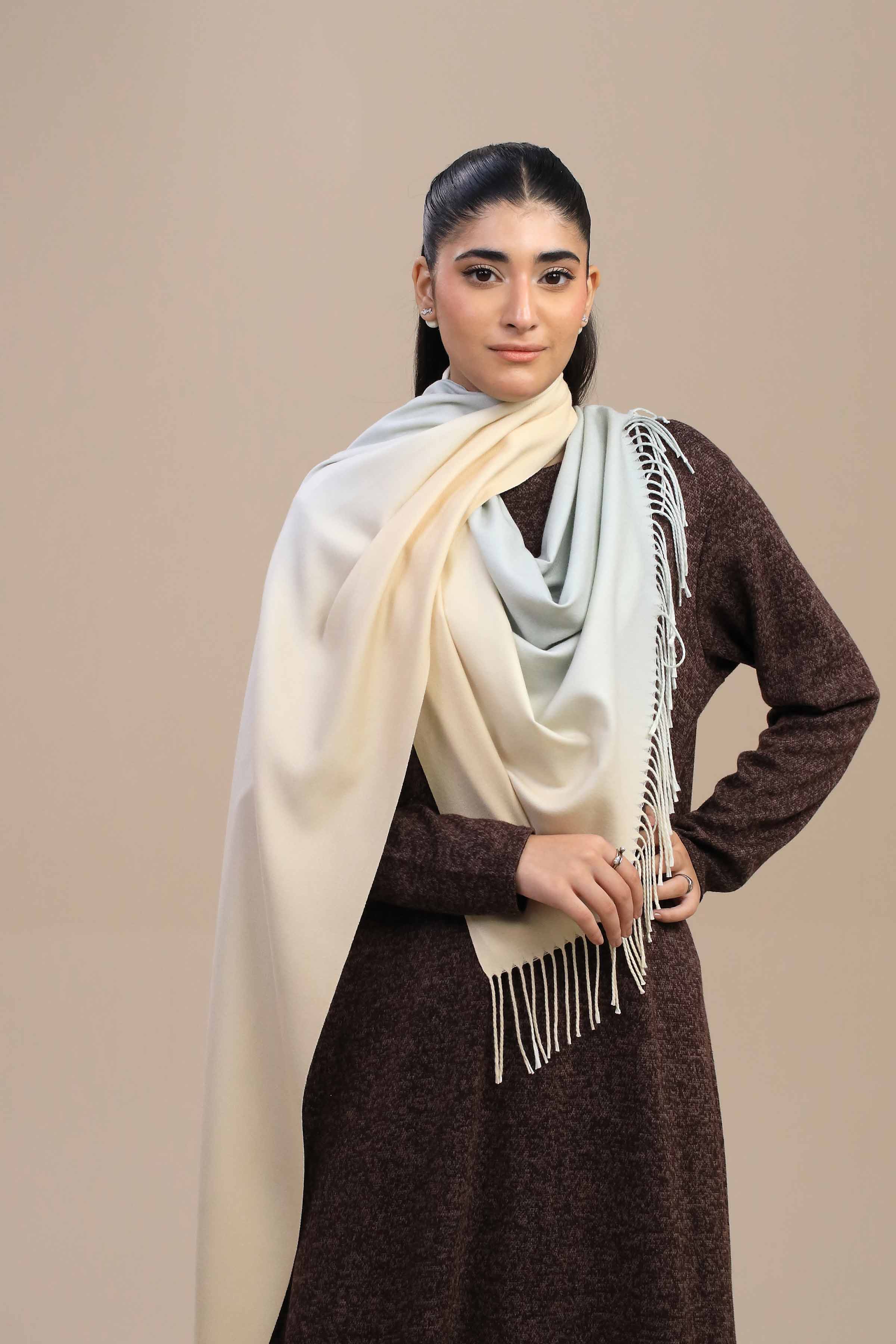 Nishat Linen UAE - Beige Women Shawl-446142118