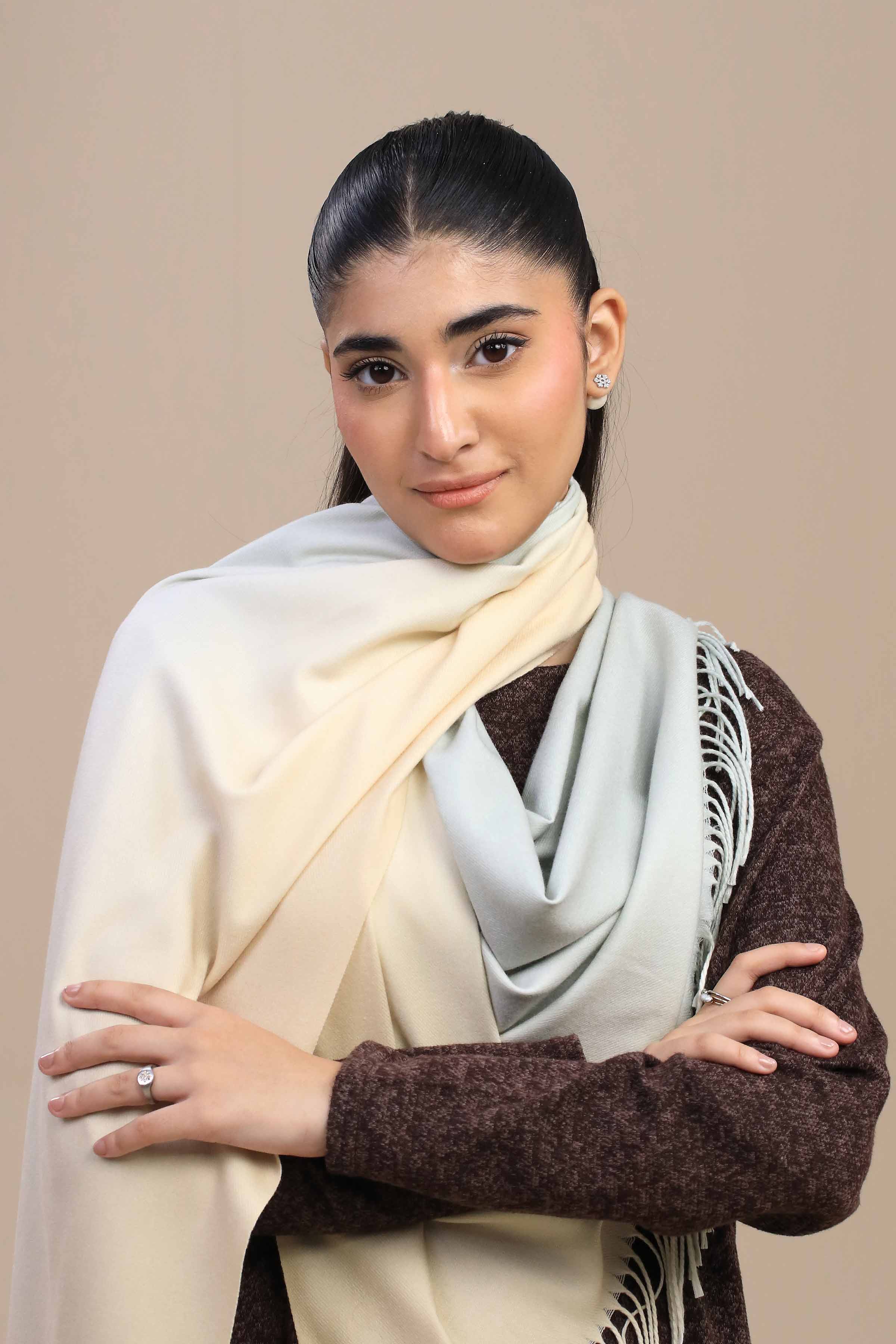 Nishat Linen UAE - Beige Women Shawl-446142118