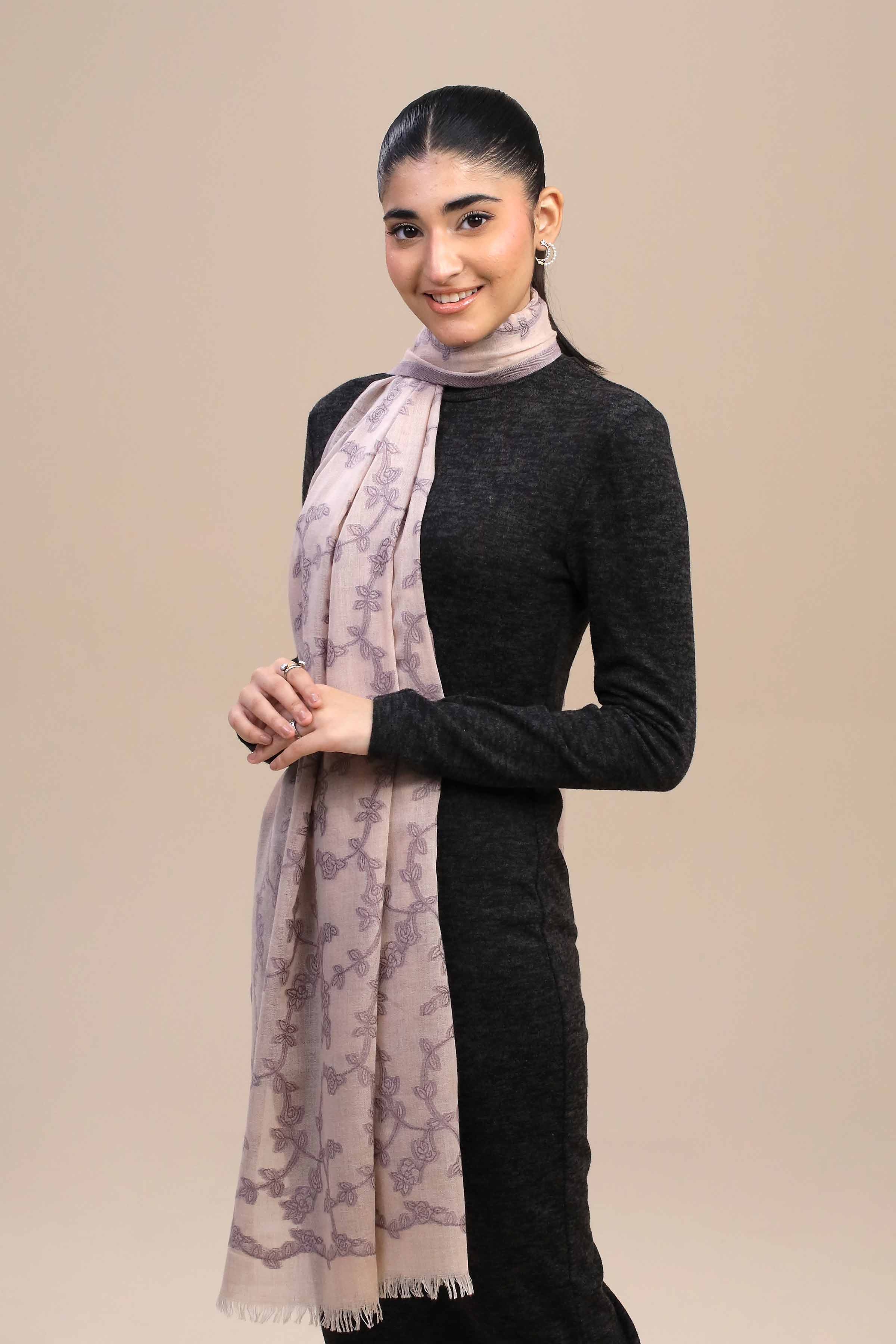 Nishat Linen UAE - Light Pink Women Shawl - 443972114